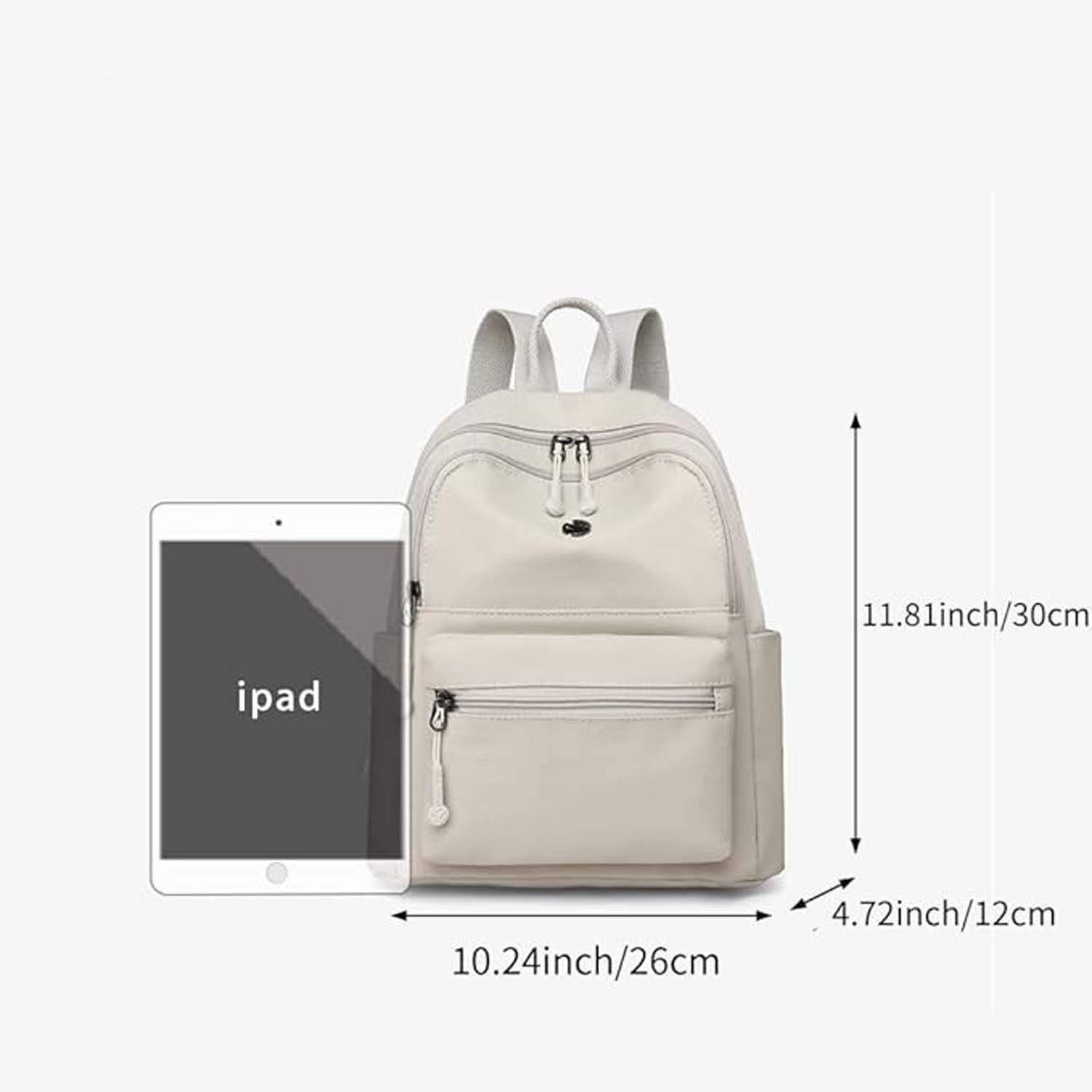 Zaewry Rucksack Damen Wasserdichte Nylon Casual Schultasche Daypack
