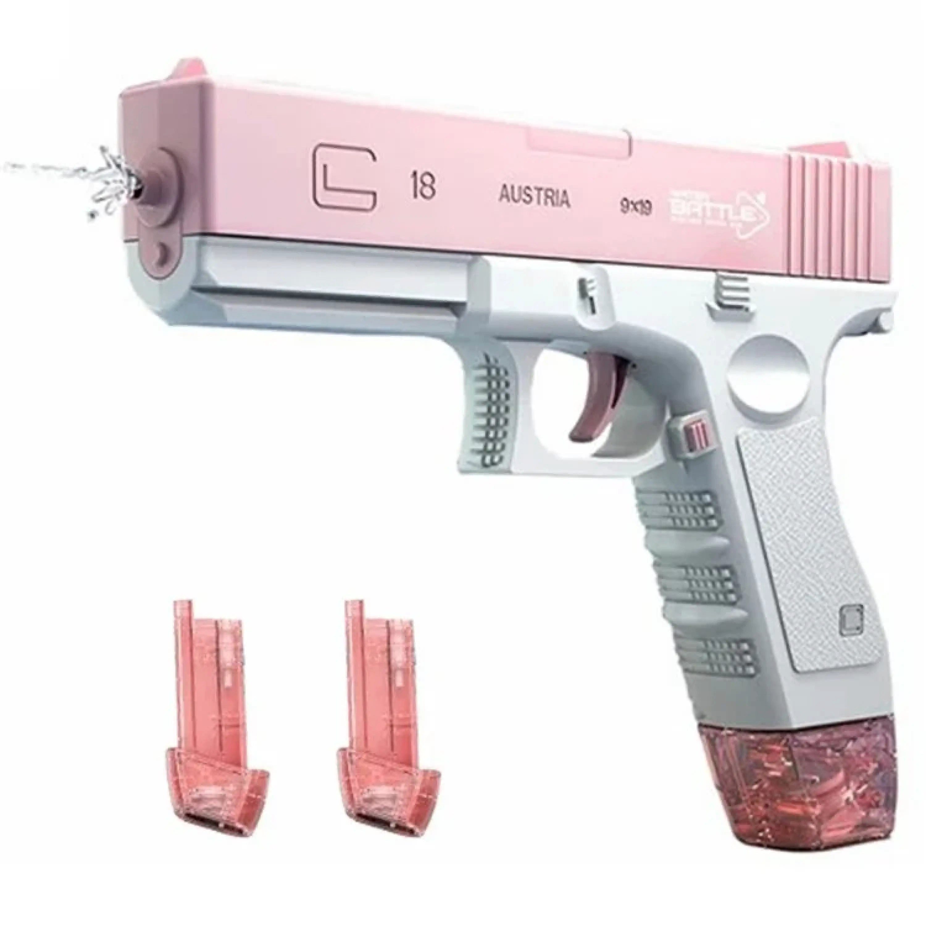 Sport-Knight® Wasserpistole Elektrische Wasserpistole für Kinder mit Akku & 2 Wassertanks