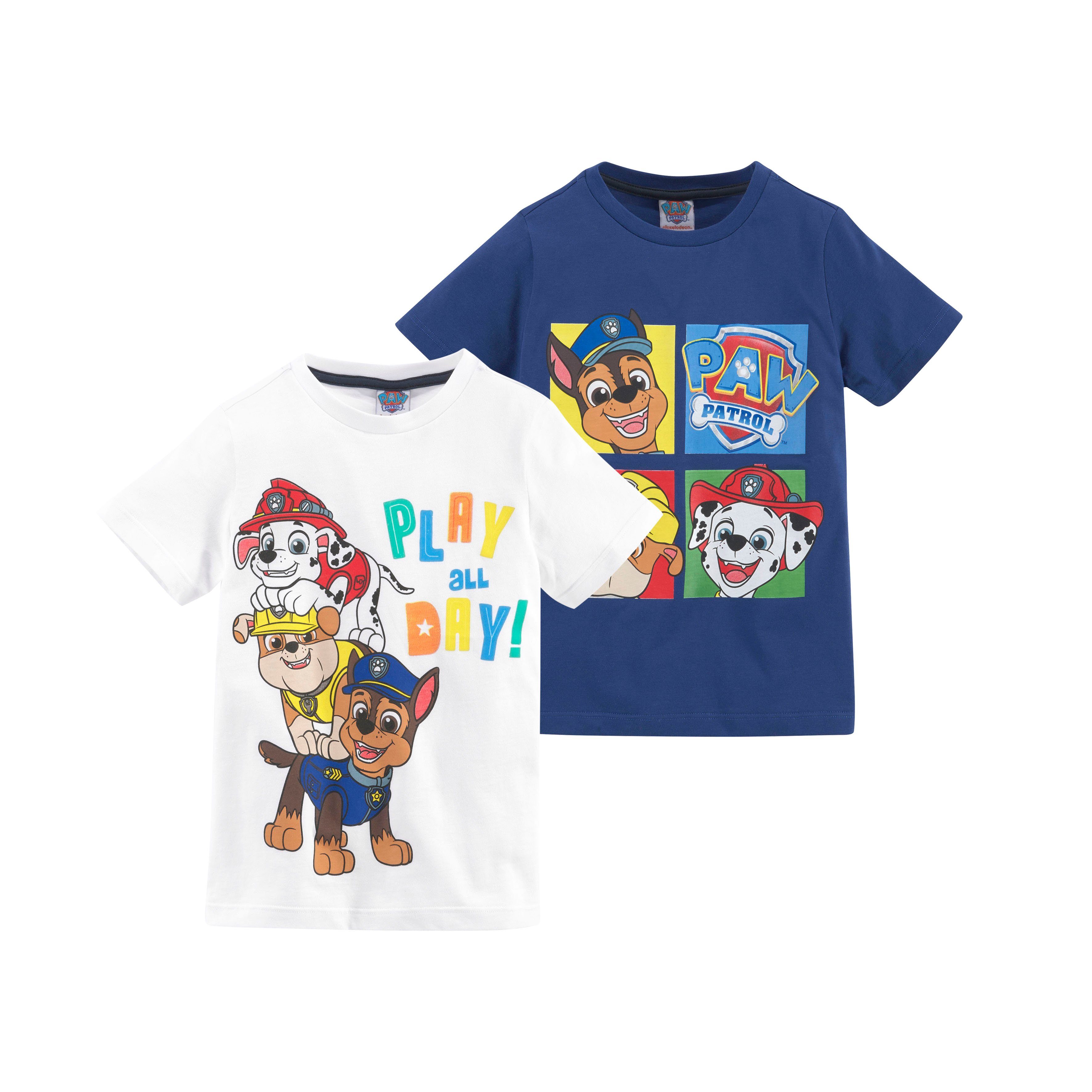 PAW PATROL T-Shirt »PLAY ALL DAY!« (Packung, 2-tlg) online kaufen | OTTO