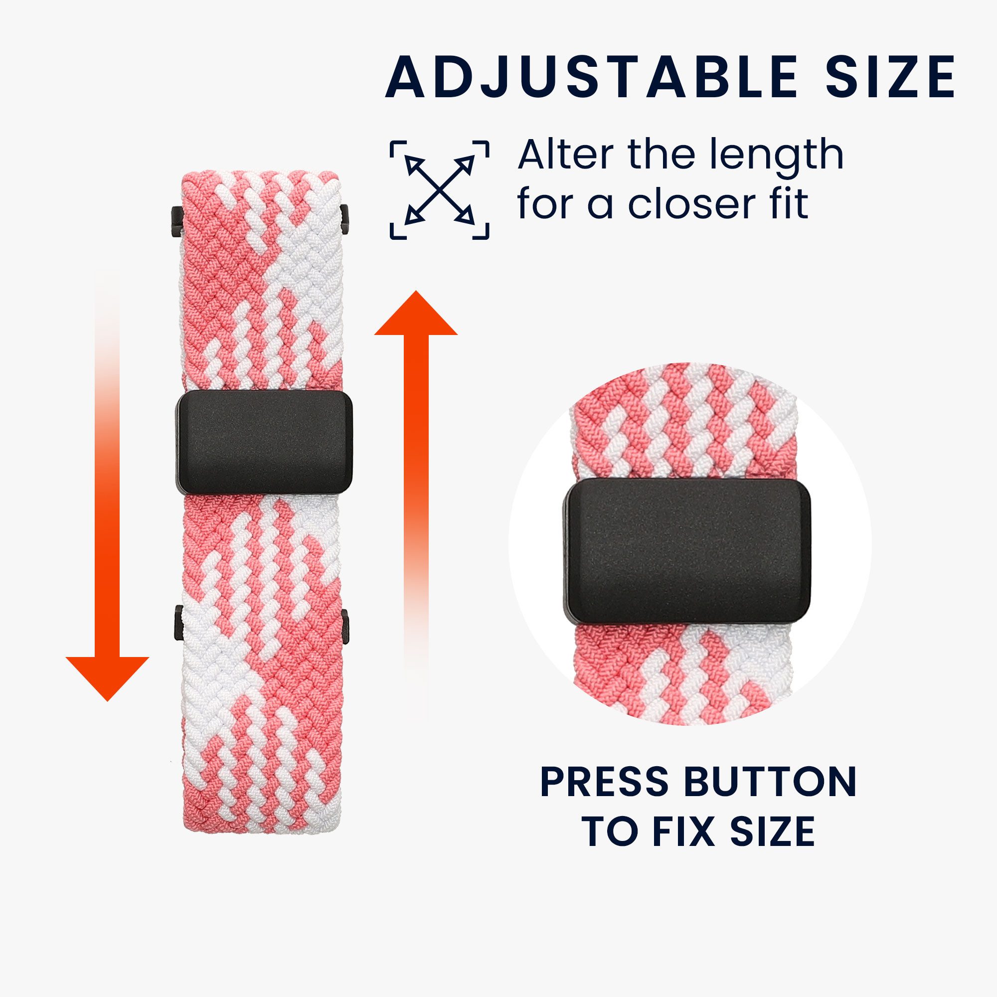 kwmobile Ersatzarmband für imoo Watch Phone Z1 / Z7 / Z6 Armband Smartwatch, 1-tlg., Nylonarmband mit Magnetverschluss - Rosa