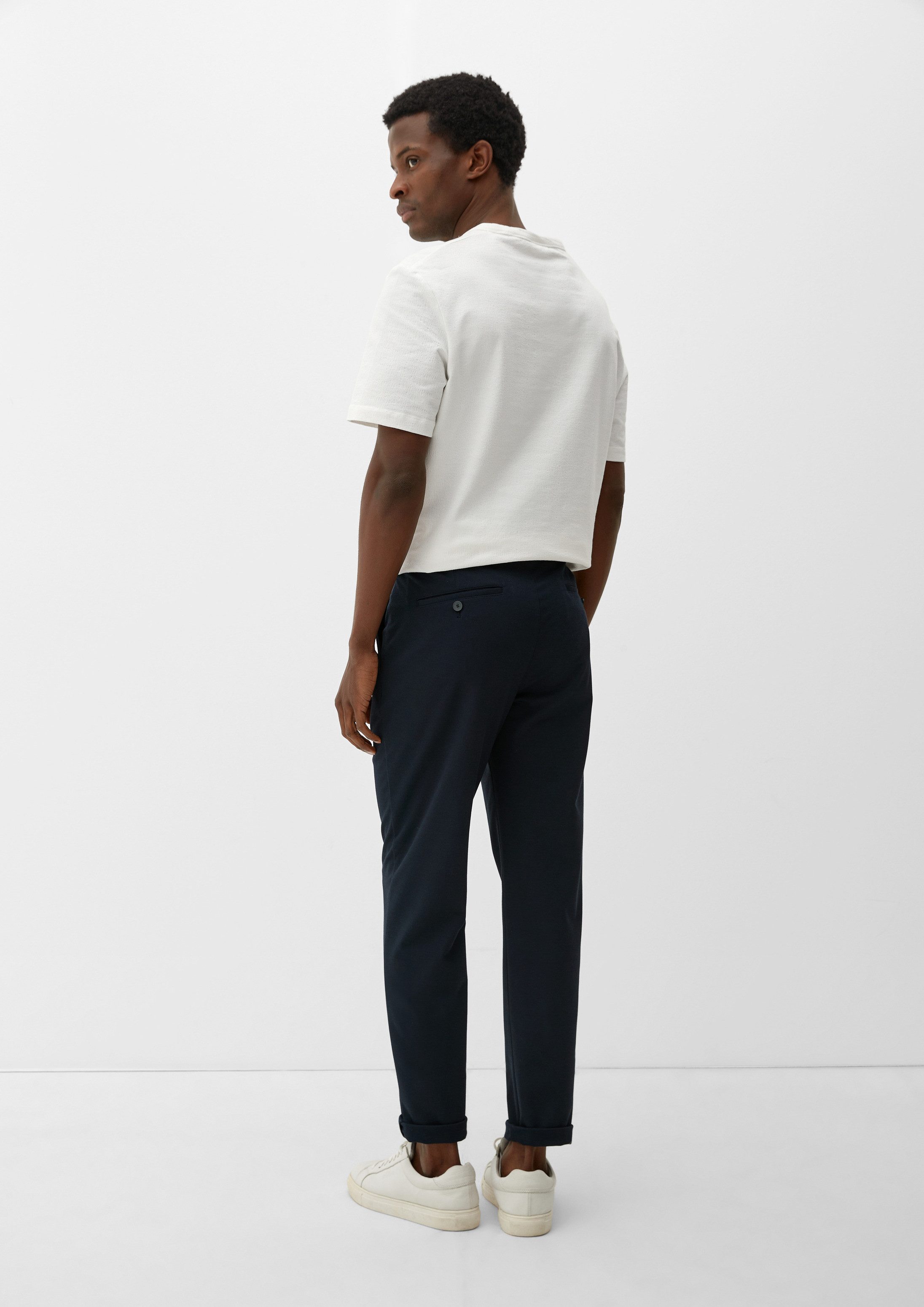 s.Oliver Chinos Hose S.OJOGG Slim: Joggsuit-Hose aus Stretch-Jersey