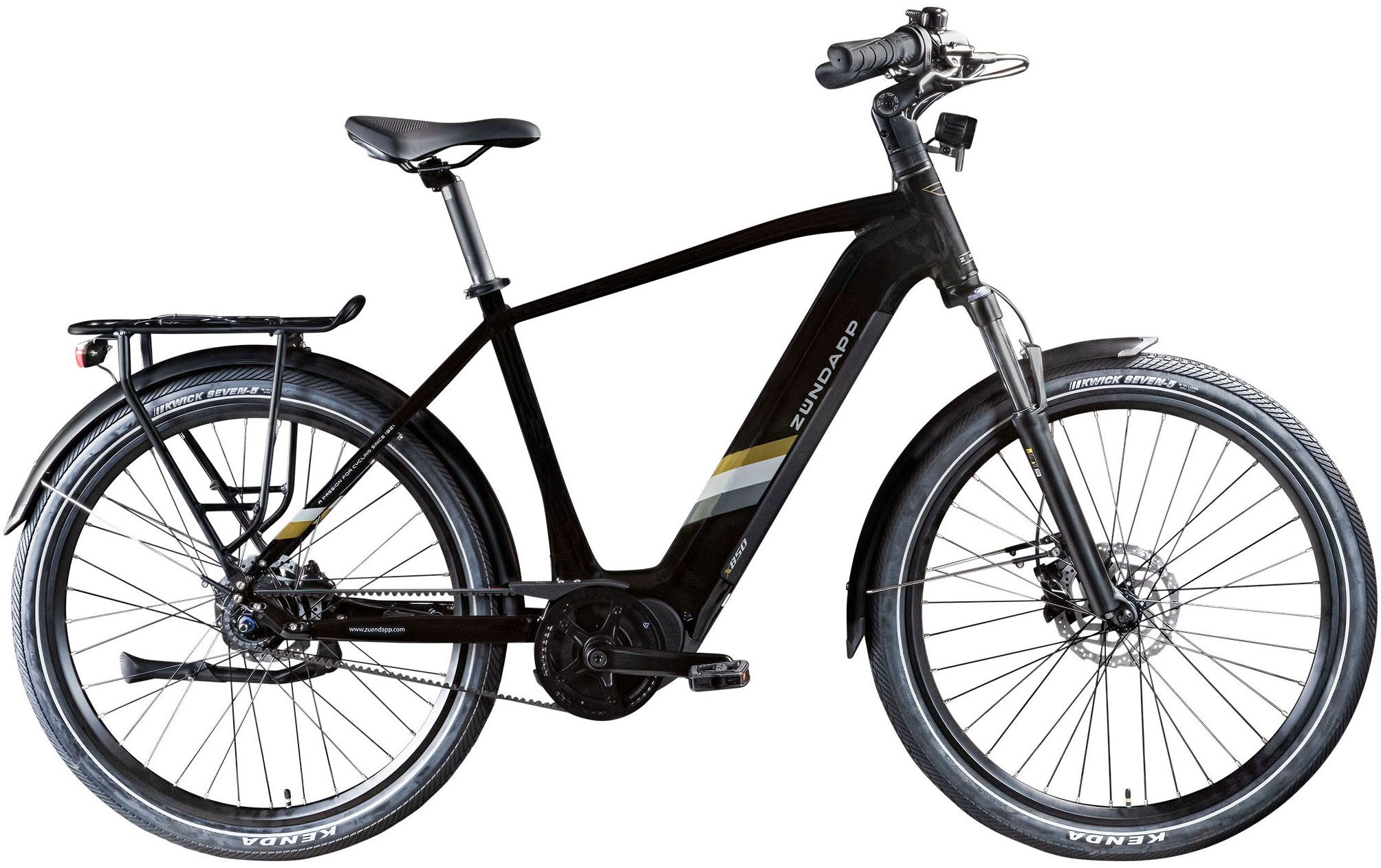Zündapp E-Bike Trekkingrad X850, 7 Gang, Nabenschaltung, Mittelmotor, 550 Wh, Pedelec, Elektrofahrrad für Damen und Herren