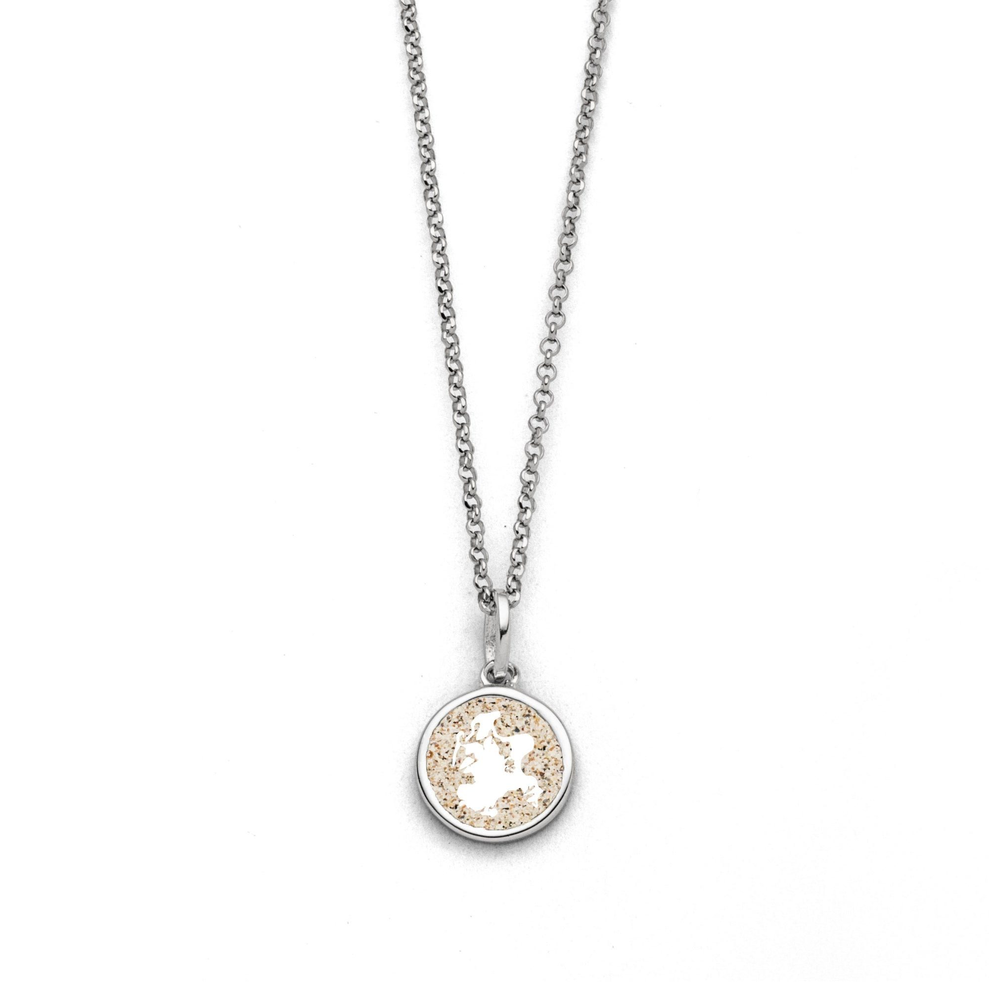 Kette mit Anhänger DUR Schmuck: Kette "Rügen" 2.0 mit Strandsand K2826