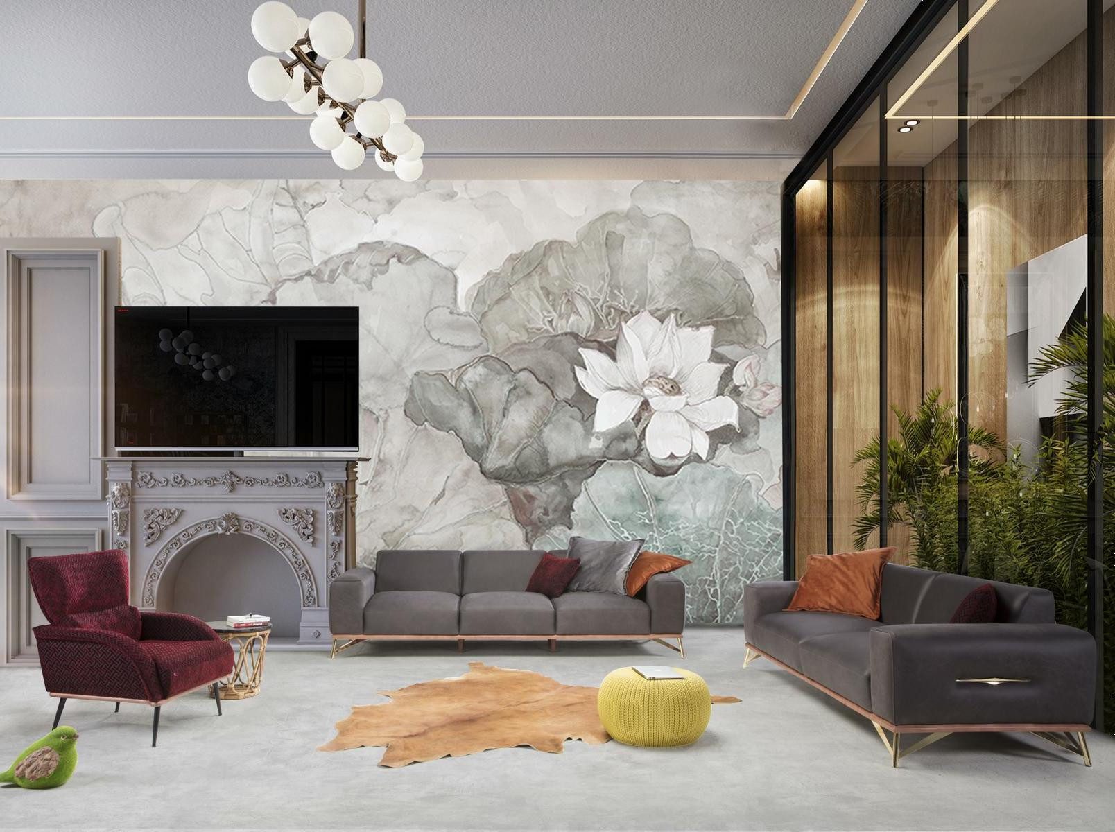 Xlmoebel Polstergarnitur Sofagarnitur aus hochwertigem Stoff in stilvollem Design, (3-tlg., Sofagarnitur 4+3+1 Sitzer), Hergestellt in Europa