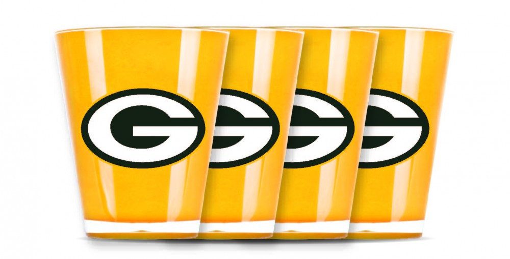 Green Bay Packers Glas Green Bay Packers 4 Shot-Gläser