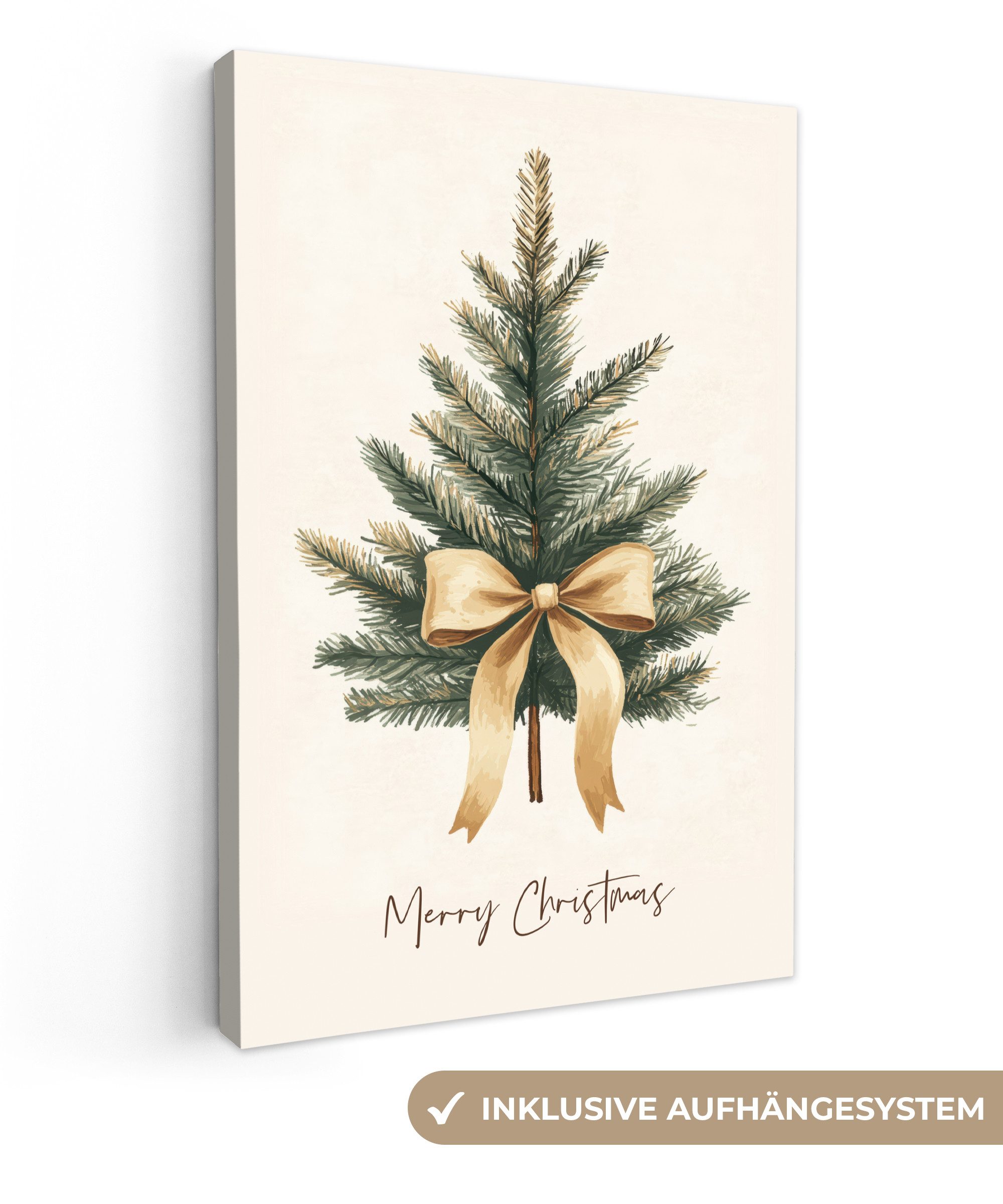 OneMillionCanvasses® Leinwandbild Weihnachtsbaum - Weihnachten - Frohe Weih günstig online kaufen