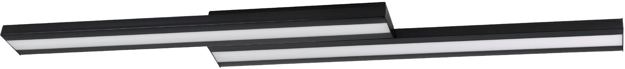 EGLO Deckenleuchte SALITERAS-Z, LED fest integriert, warmweiß - kaltweiß,  Deckenleuchte in schwarz aus Stahl - 10,2W - warmweiß - kaltweiß | Deckenlampen