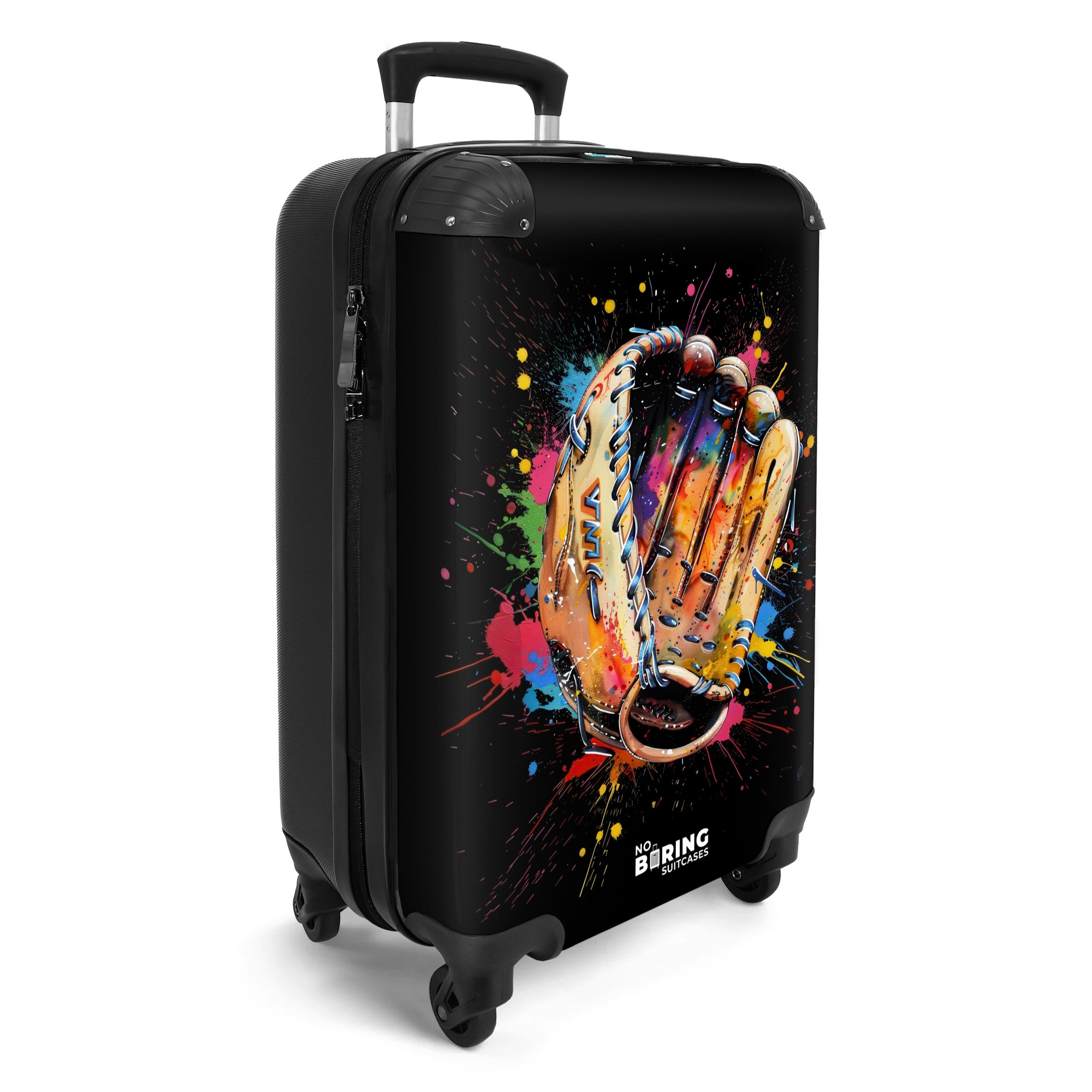 NoBoringSuitcases.com© Hartschalen-Trolley Baseballhandschuh mit Graffiti 5 günstig online kaufen