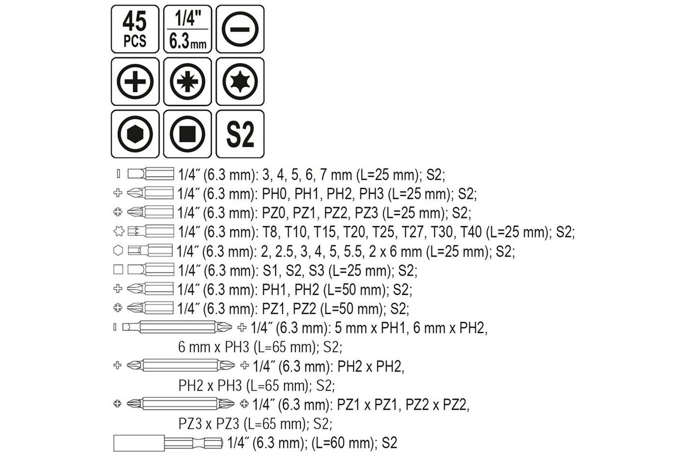 Thumbnail - TRIZERATOP Bohrer- und Bitset Bitsatz Bit-Set Bitsortiment 45 Teilig, Bitsatz Bit-Set Bitsortiment 45 Teilig, Bitsatz Bi...