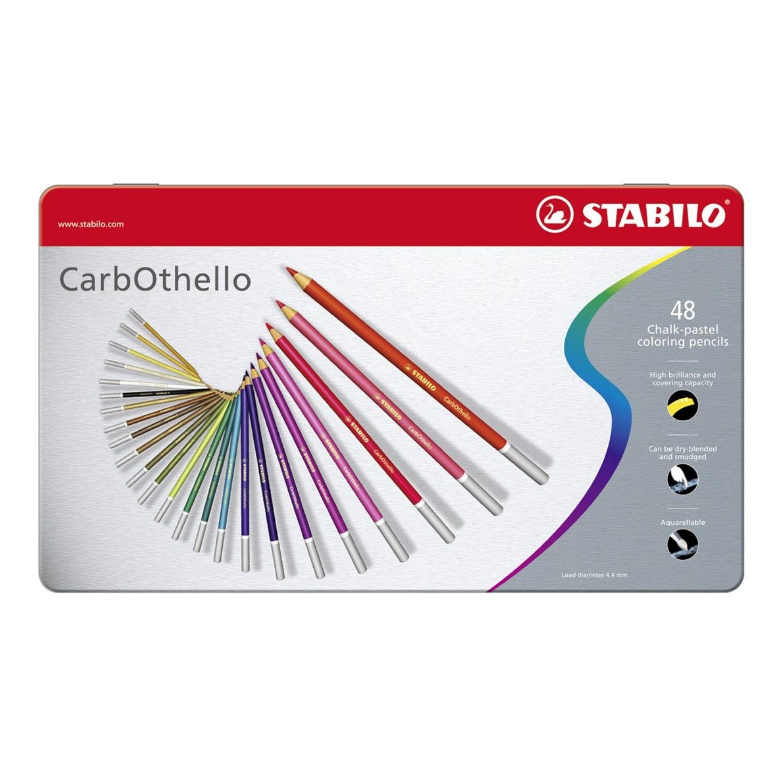 CarbOthello STABILO Pastellkreidestift - STABILO 48er Metalletui Kreidemarker
