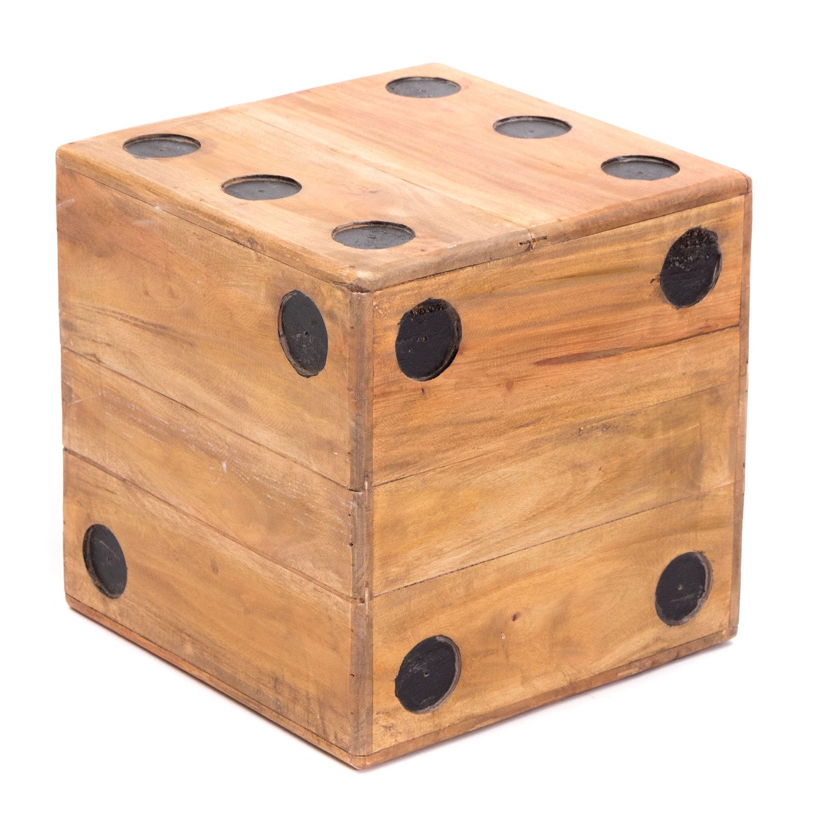 CREEDWOOD Hocker HOLZ WÜRFEL "GAME 35", Massivholz, 35cm, Blumenhocker Würf günstig online kaufen