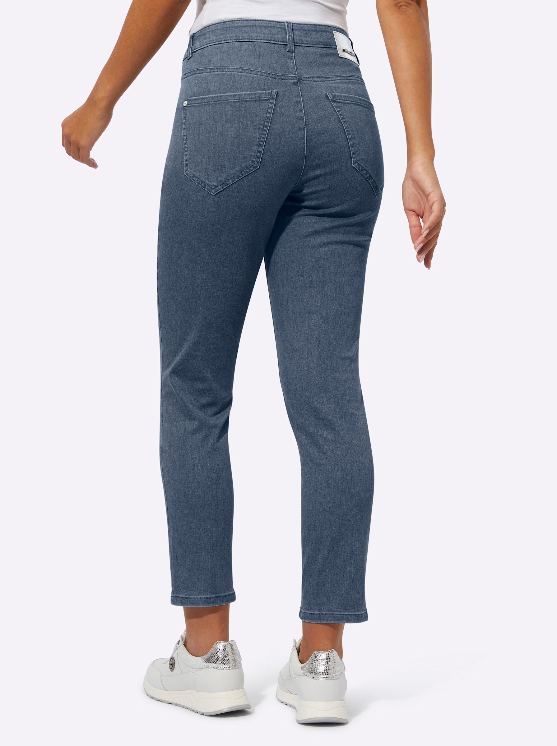 ascari Bequeme Jeans Edel-Jeans leicht vertieft
