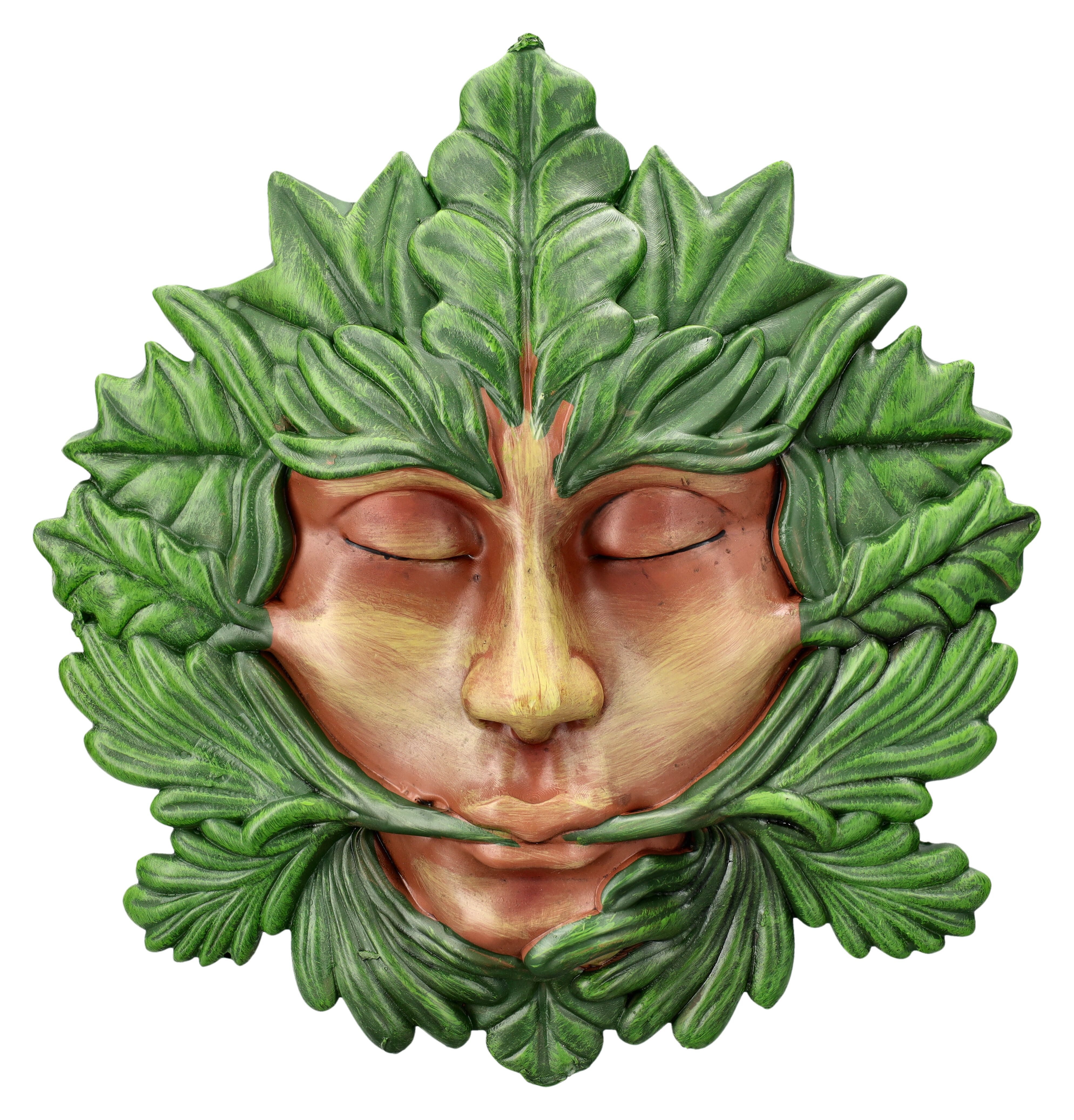 Wanddekoobjekt Wandrelief Greenman - Atme die Natur - Fantasy Wandbehang Dekoration