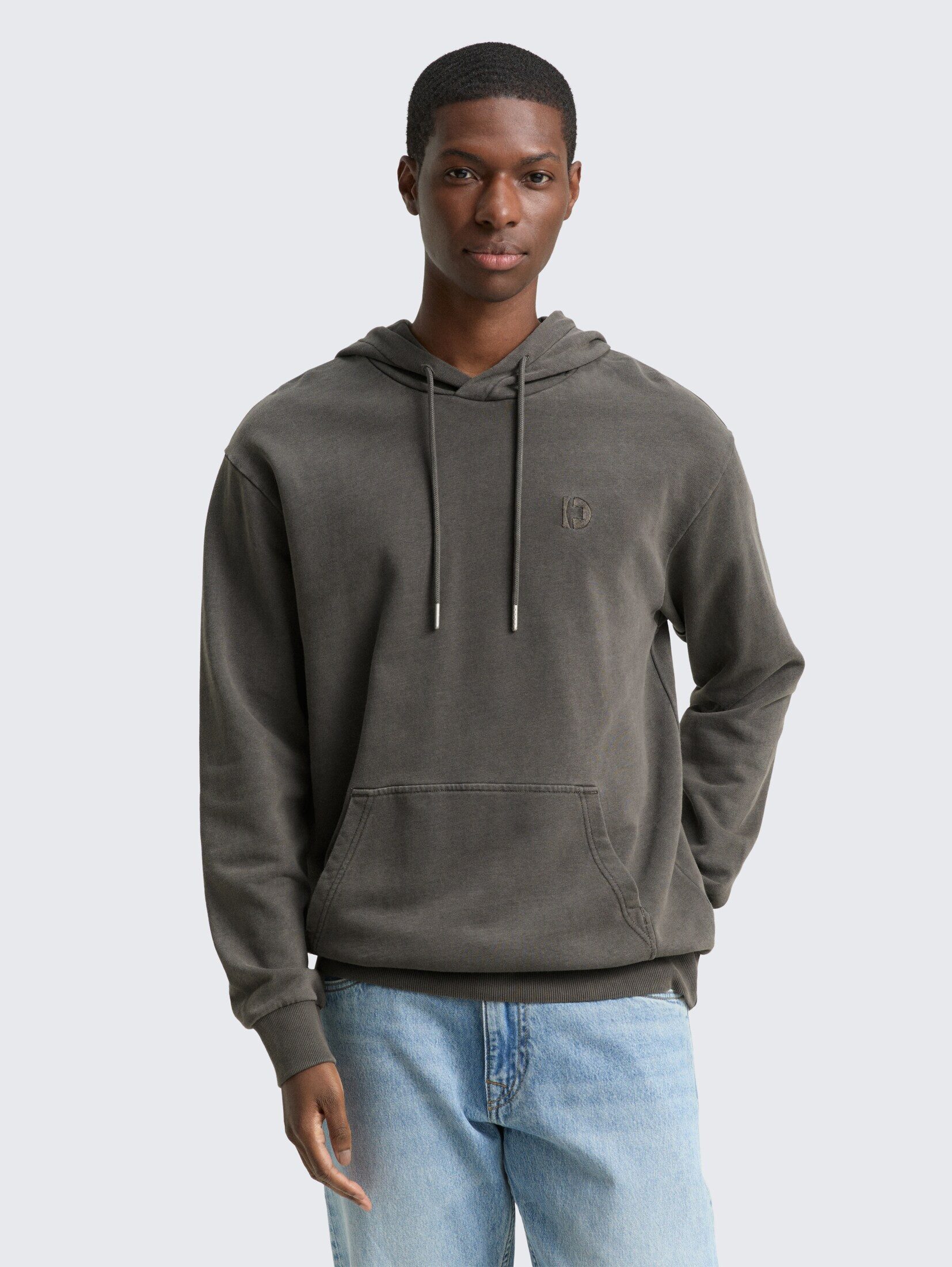 TOM TAILOR Denim Sweatshirt Strick & Sweatshirts Overdyed Hoodie Sweatshirt