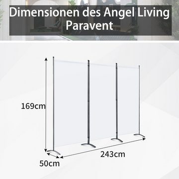 Angel Living Paravent Sichtschutz Balkonsichtschutz Paravent Raumteiler Trennwand (3 St), Garten Paravent 3 teilig, 243(B) x 50(T)x 169(H)cm