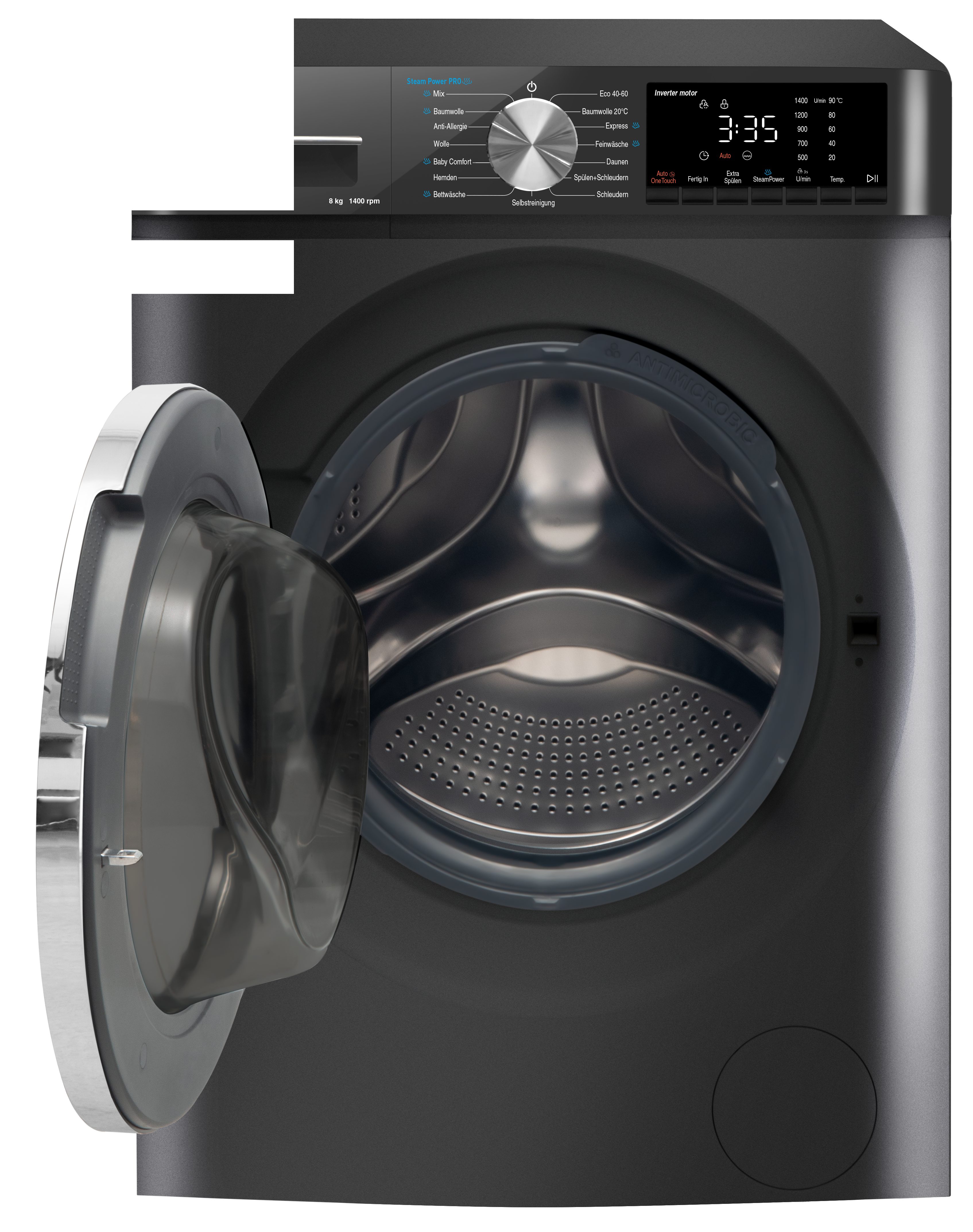 Amica Waschmaschine WA 484 085 G, 8 kg, 1400 U/min – Bild 5 von 5