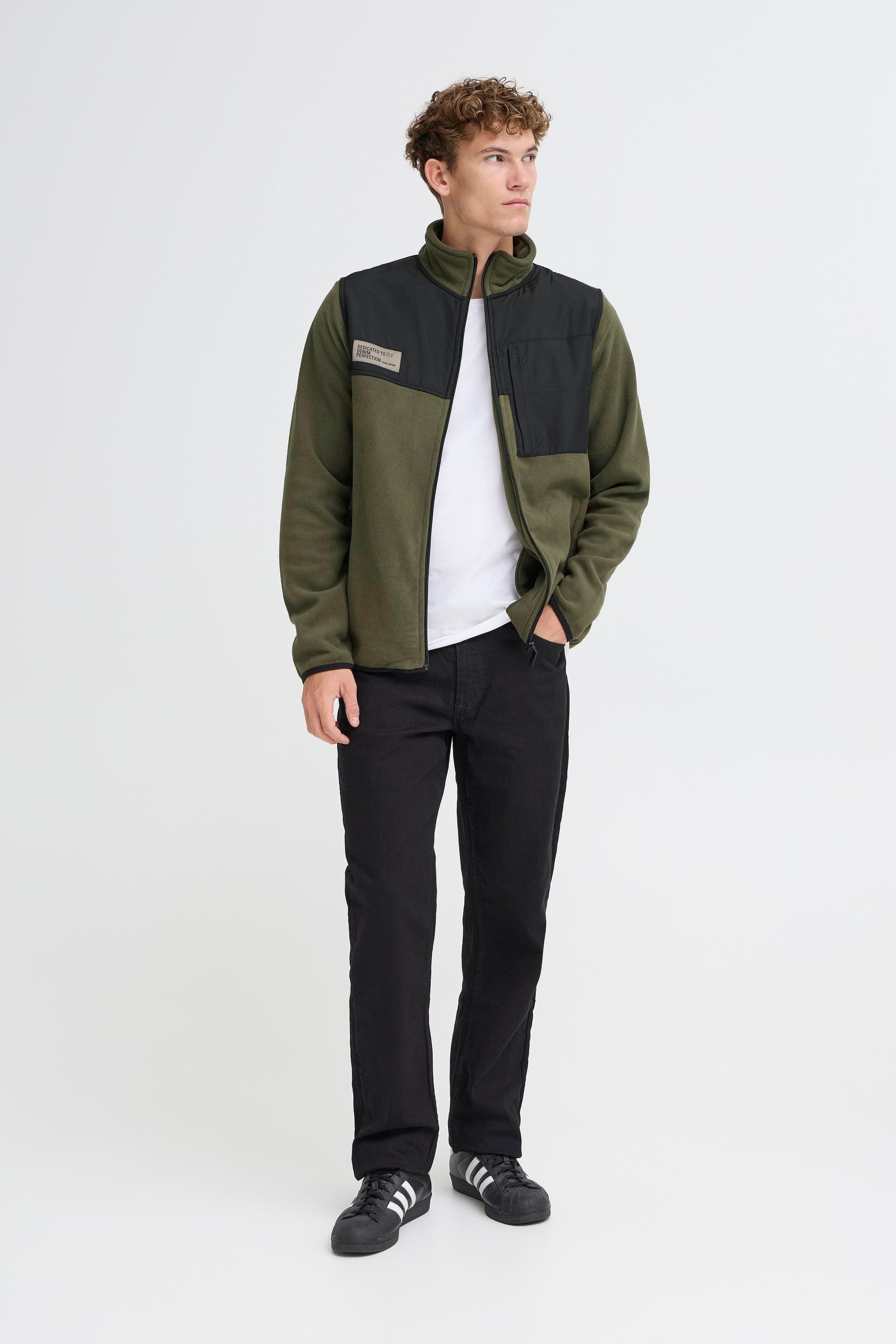 Blend Cardigan BHMas Gemütliche Fleecejacke mit praktischen Taschen