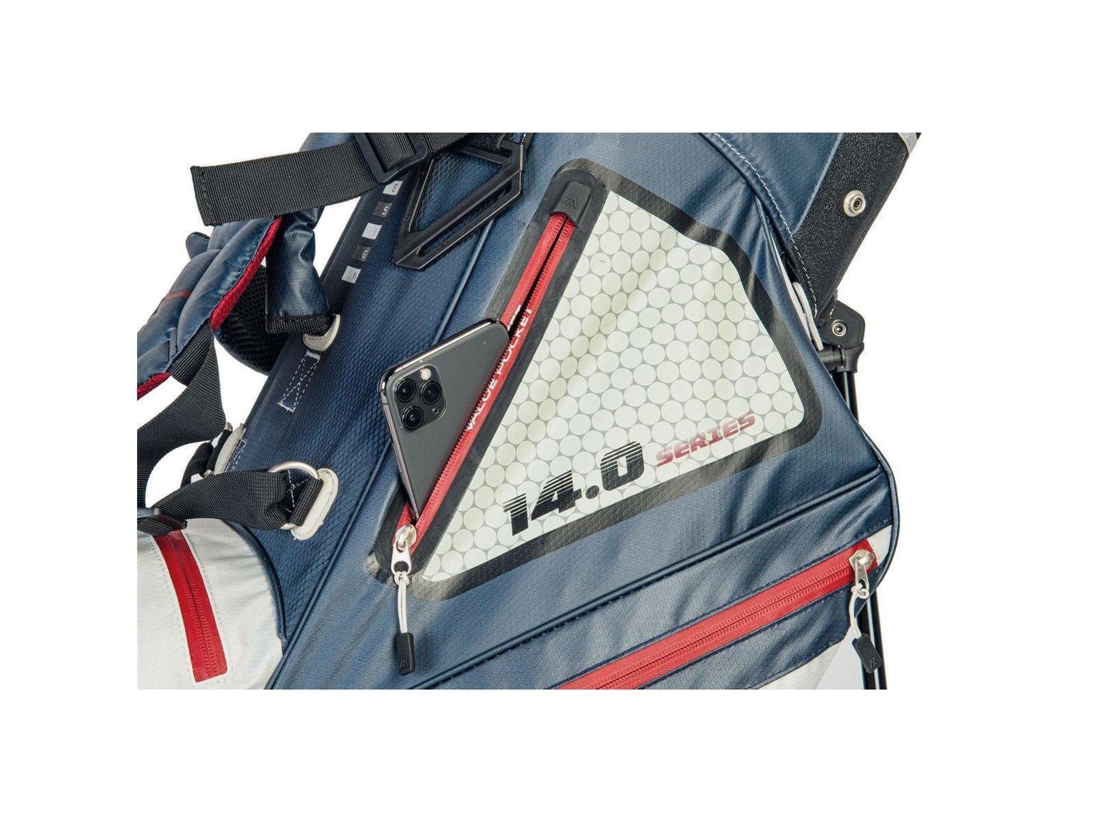 Golf Big Tour, Hybrid Wasserabweisen Ständerbag BIG Golfreisetasche I DRI MAX Max Silber 14-fach LITE Divider