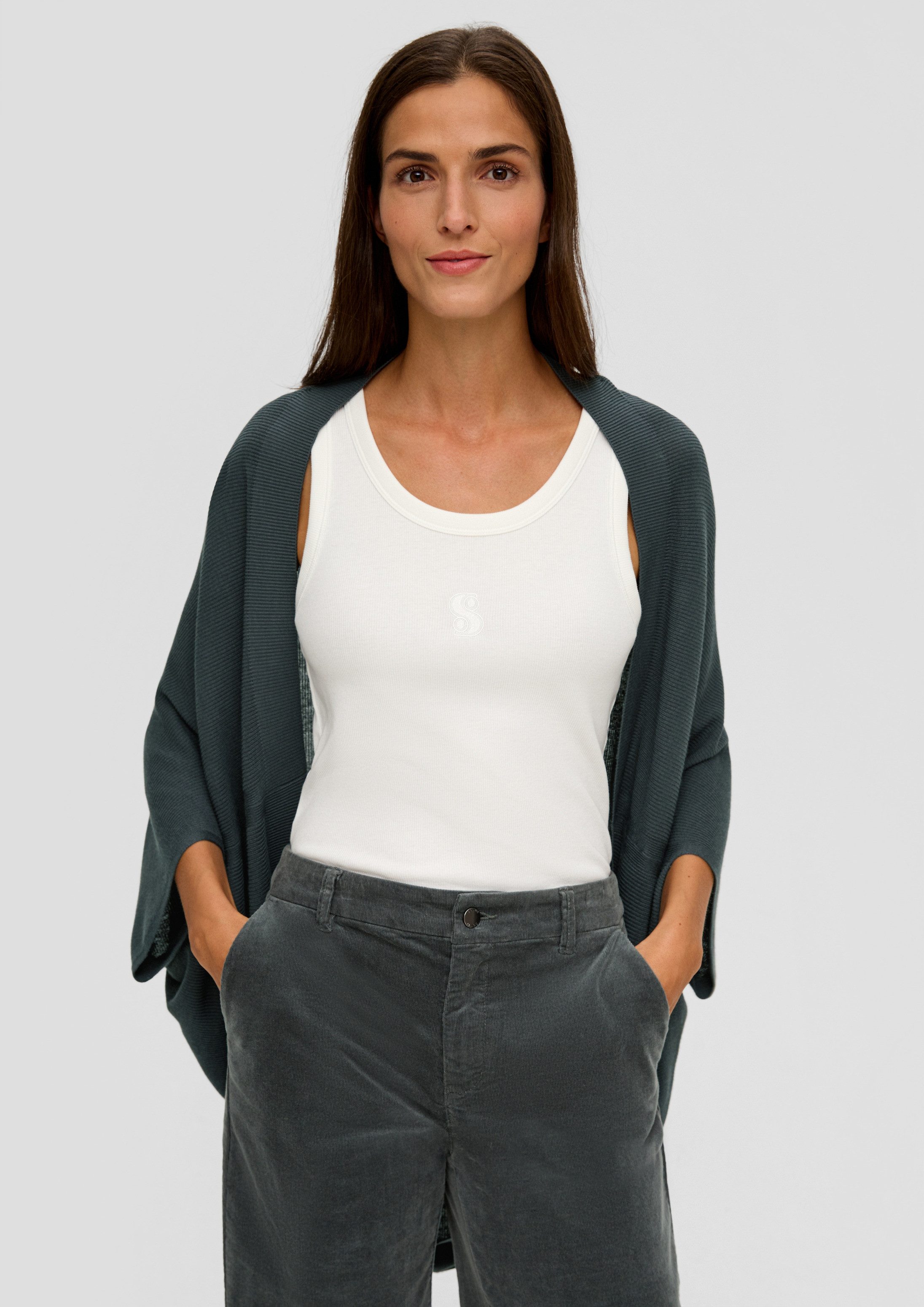 s.Oliver Poncho Indoor-Poncho Poncho in Strickmuster