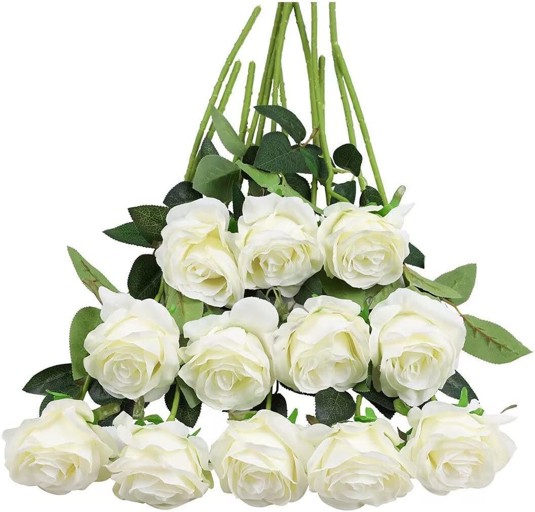Kunstblume 12Pcs Kunstpflanze Elegantes Deko Arrangement günstig online kaufen