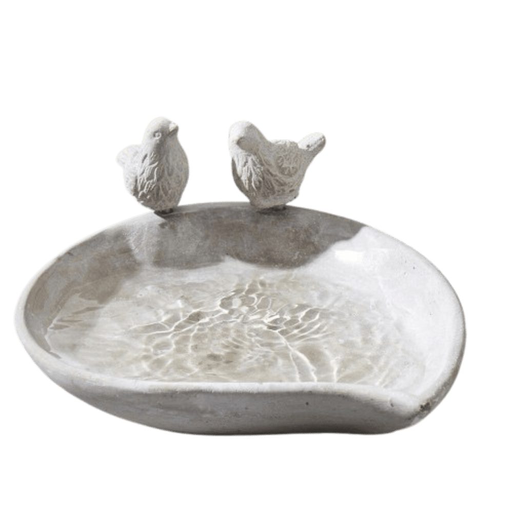 Home-trends24.de Vogeltränke Grau Vogelbad Futterschale Vogelbecken günstig online kaufen