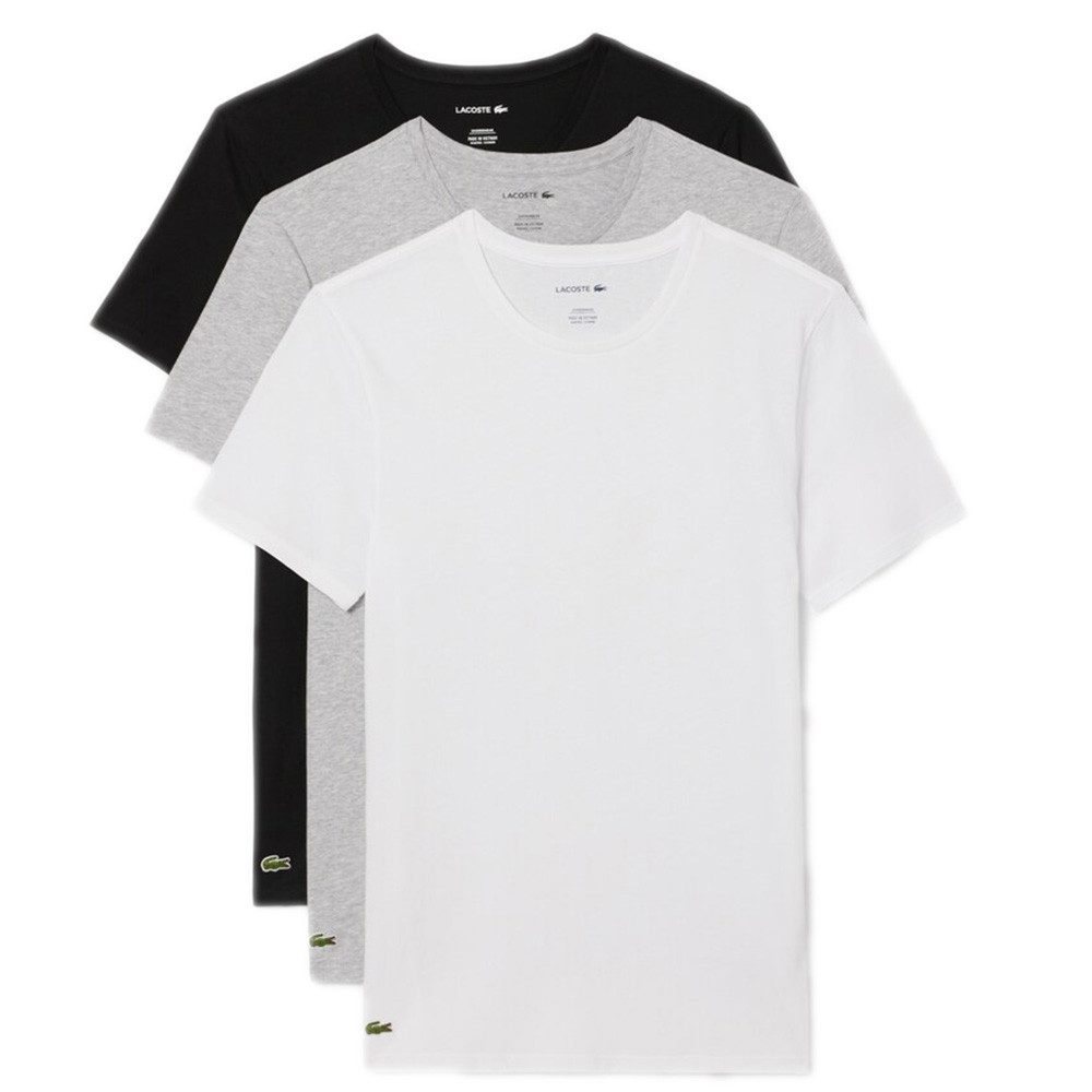 Lacoste Unterziehshirt Underwear Herren Shirts 3er Pack Rundhals Kurzarm Ba günstig online kaufen