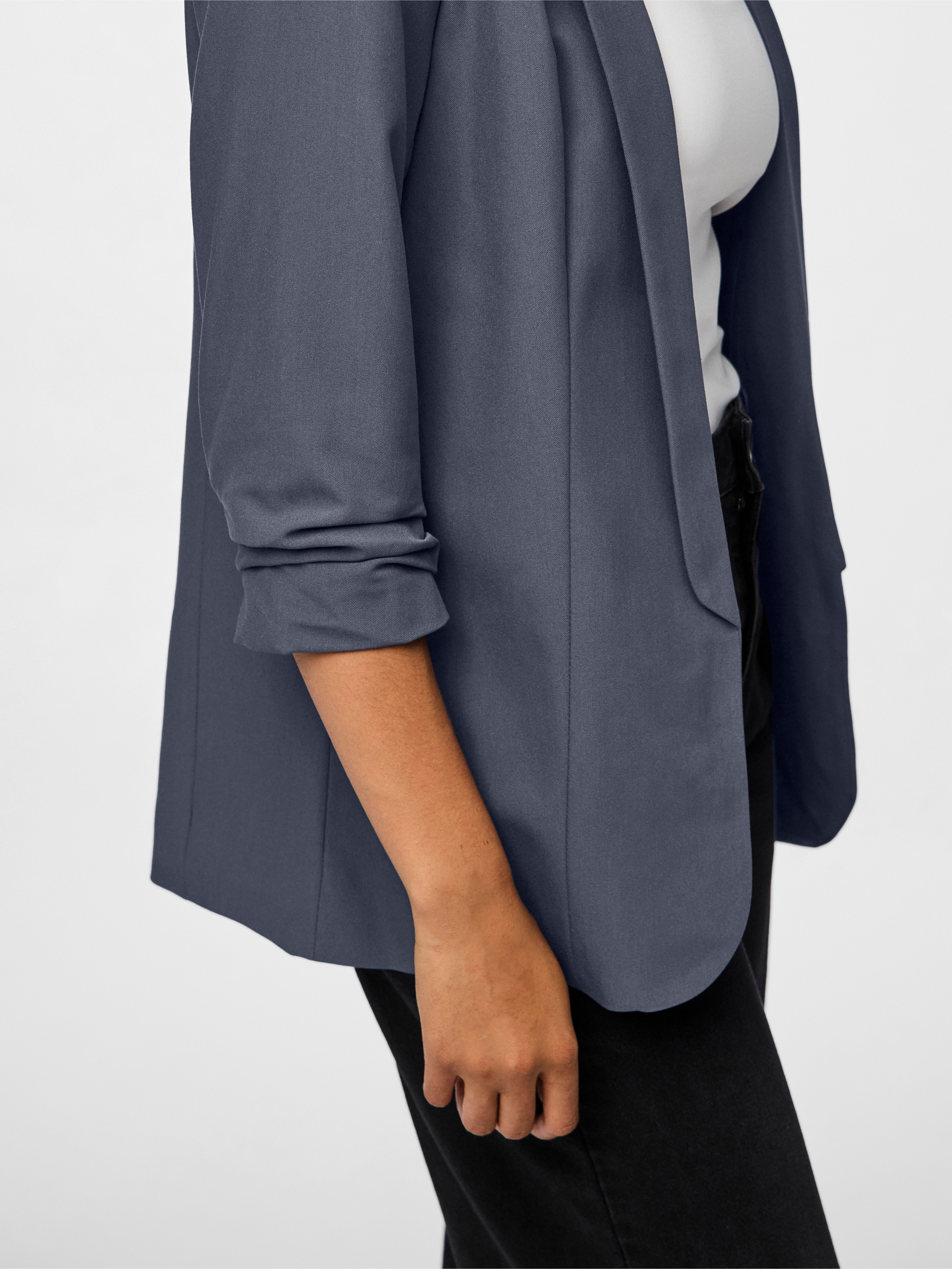 pieces Blusenblazer PCBOSELLA 3/4 BLAZER NOOS Materialmix, regular fit