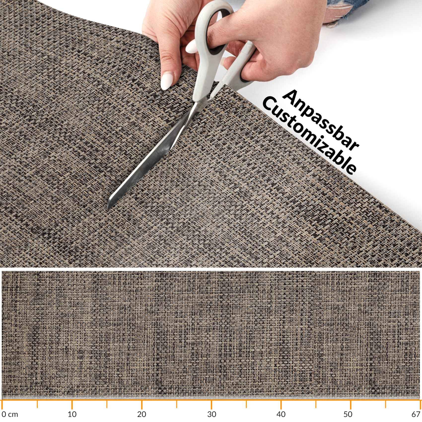 ANRO Küchenläufer Hochwertig Outdoorläufer Teppich TATAMI Läufermatte, Ecki günstig online kaufen