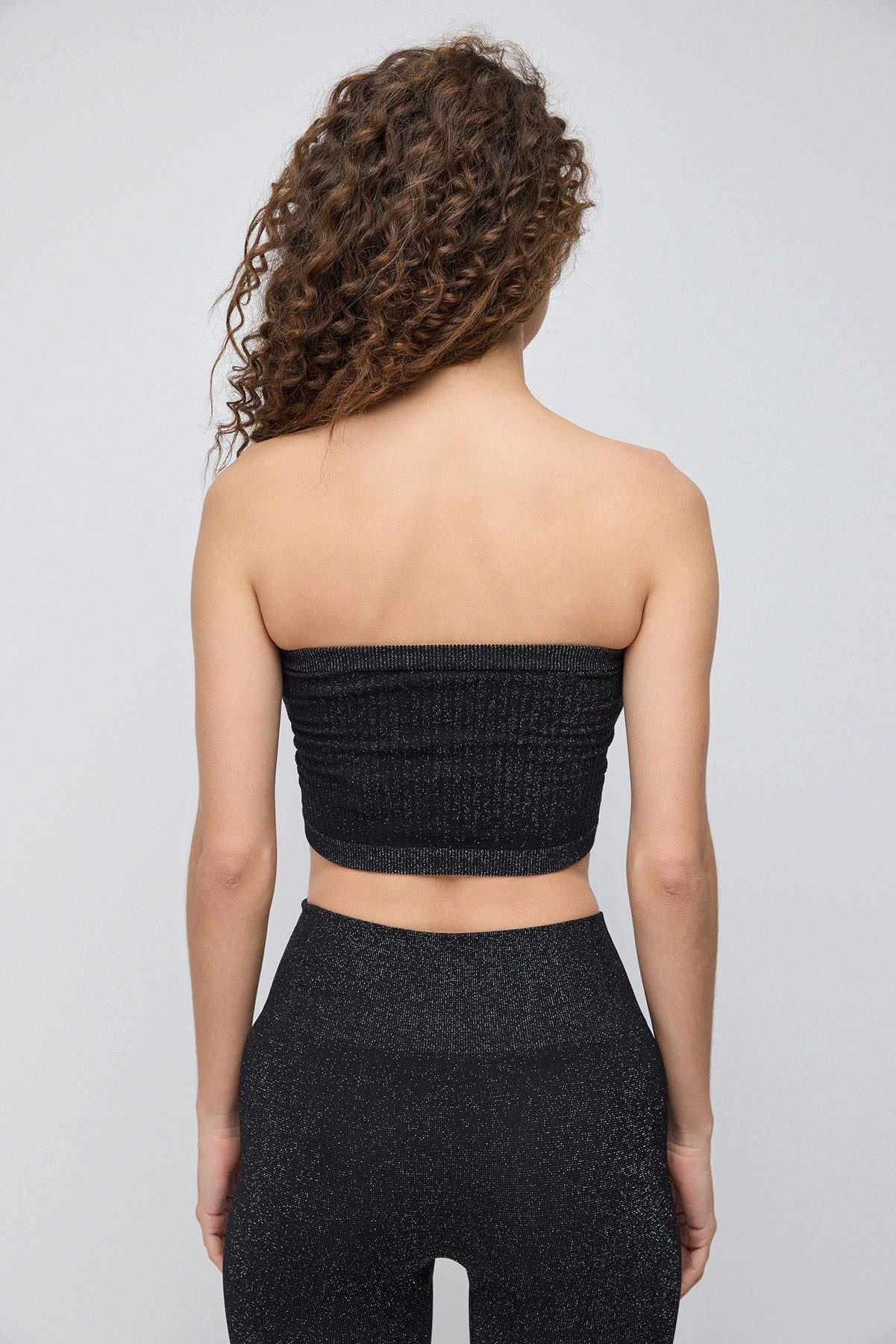 No Matter What Crop-Top Nahtloses, glitzerndes Crop-Top