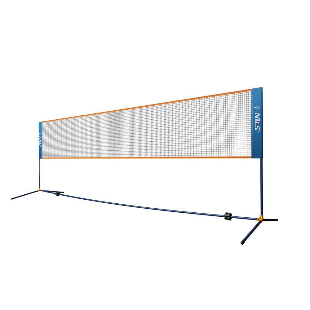Nils Badmintonnetz Federballnetz Spielnetz Gartennetz (Spar-Set, 1-St., 400 x 155 cm freistehend), freistehend, wetterfest, faltbar, werkzeuglos
