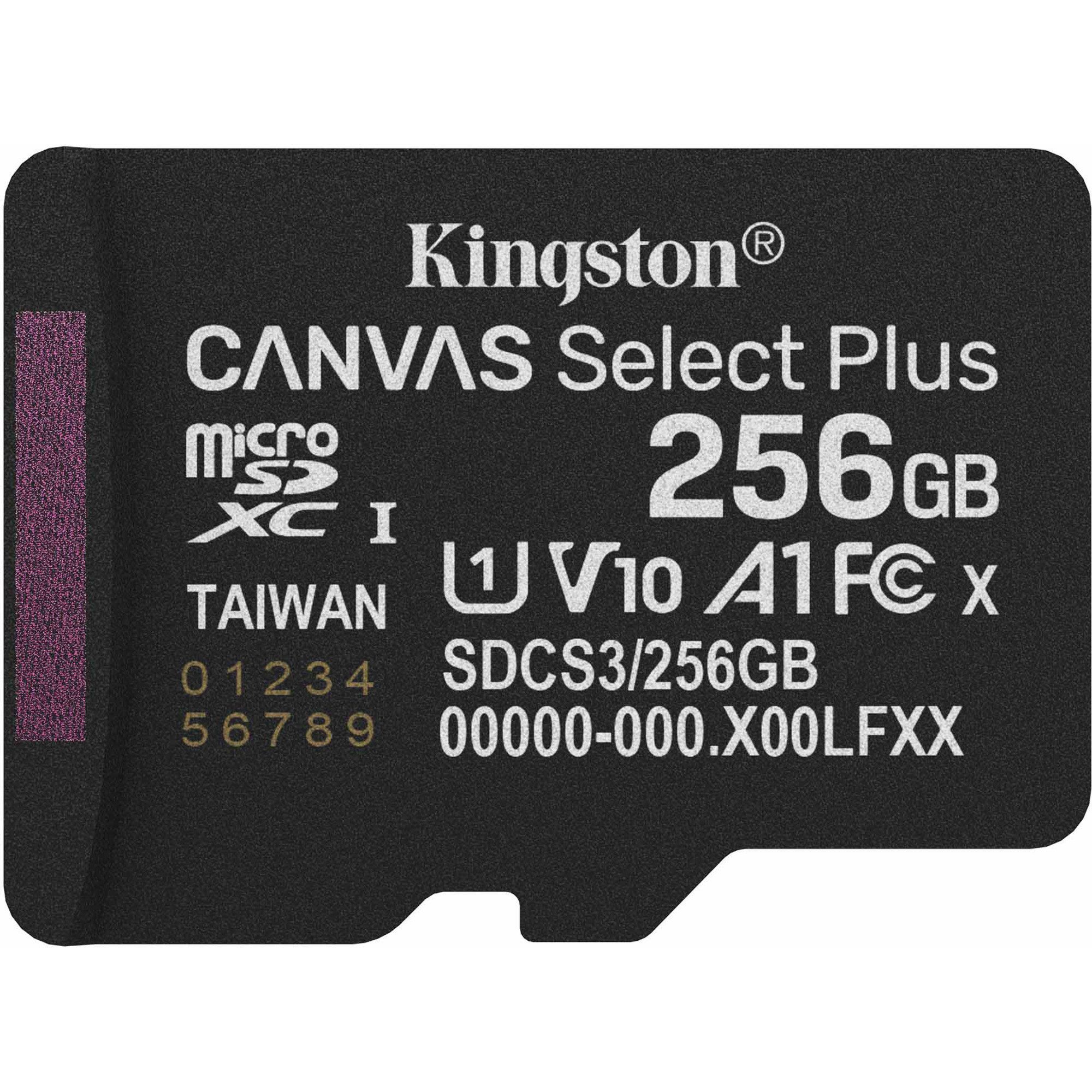 Kingston Kingston Canvas Select Plus 256 GB MicroSDXC, externer Speicher (256 GB GB)