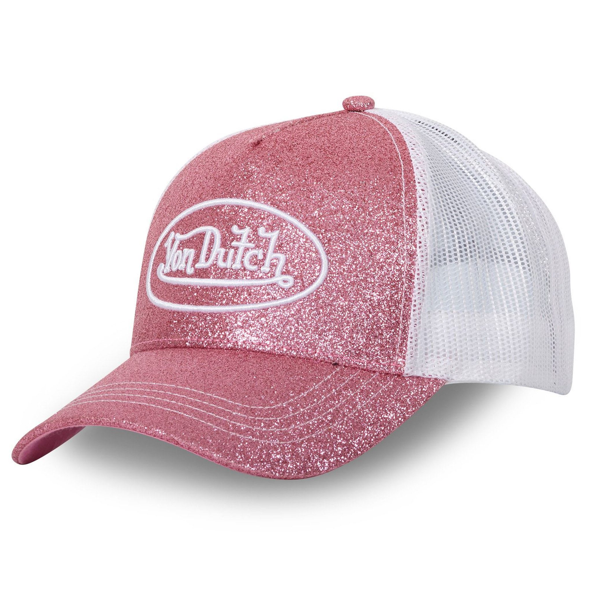 Trucker Cap Von Dutch Originals Trucker Cap JUNIOR GLITTER Pink