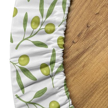 Abakuhaus Tischdecke Rundum-elastische Stofftischdecke, Green Abstract Pastell Olive Motiv
