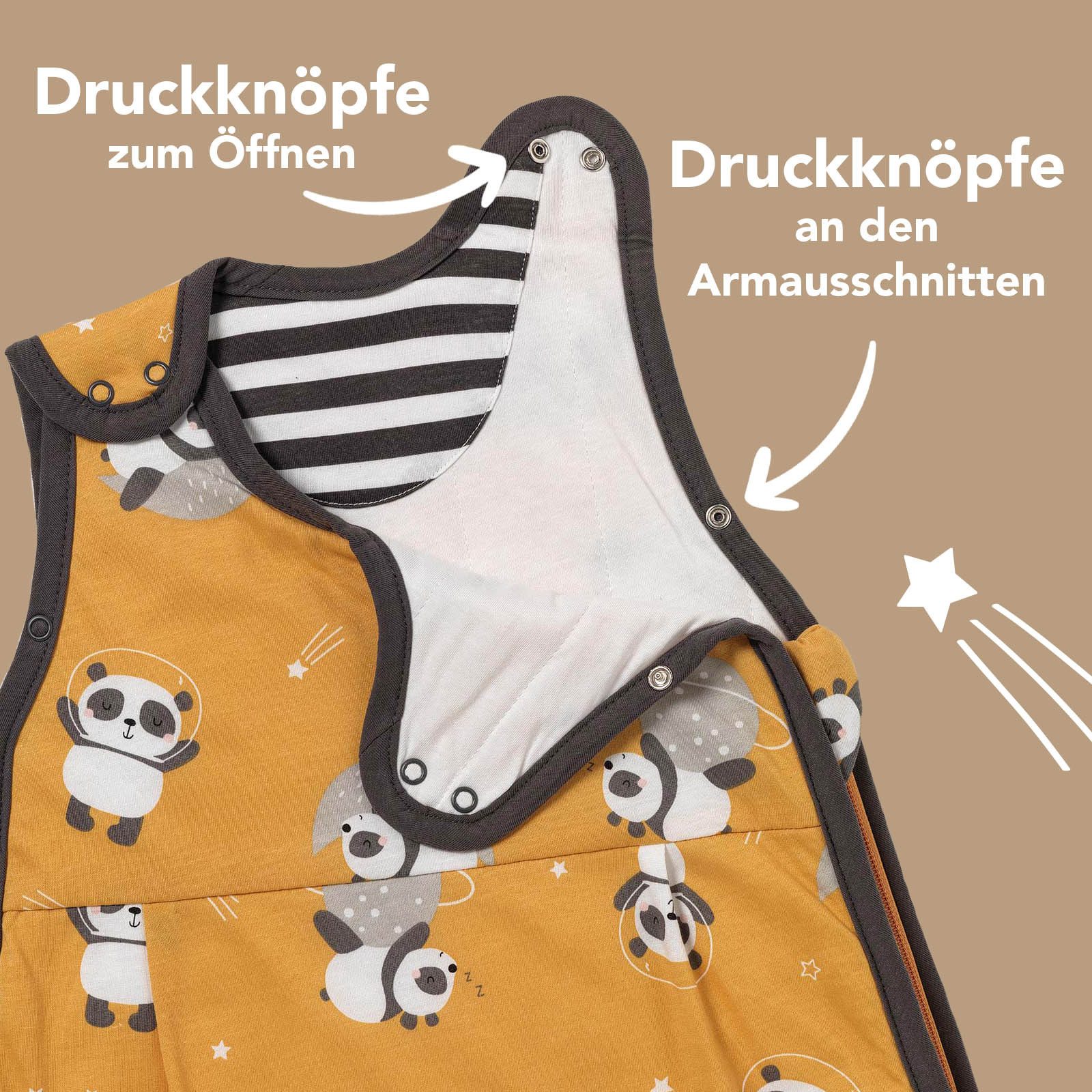 Schlummersack Kinderschlafsack Babyschlafsack, 1.0 Tog OEKO-TEX zertifiziert
