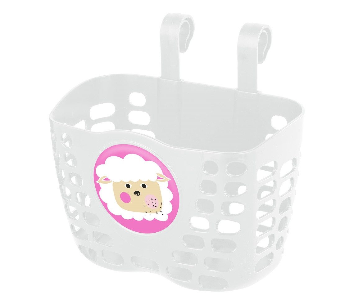 KLS Fahrradkorb Fahrradkorb Kinderfahrradkorb aus Kunststoff BUDDY Sheep