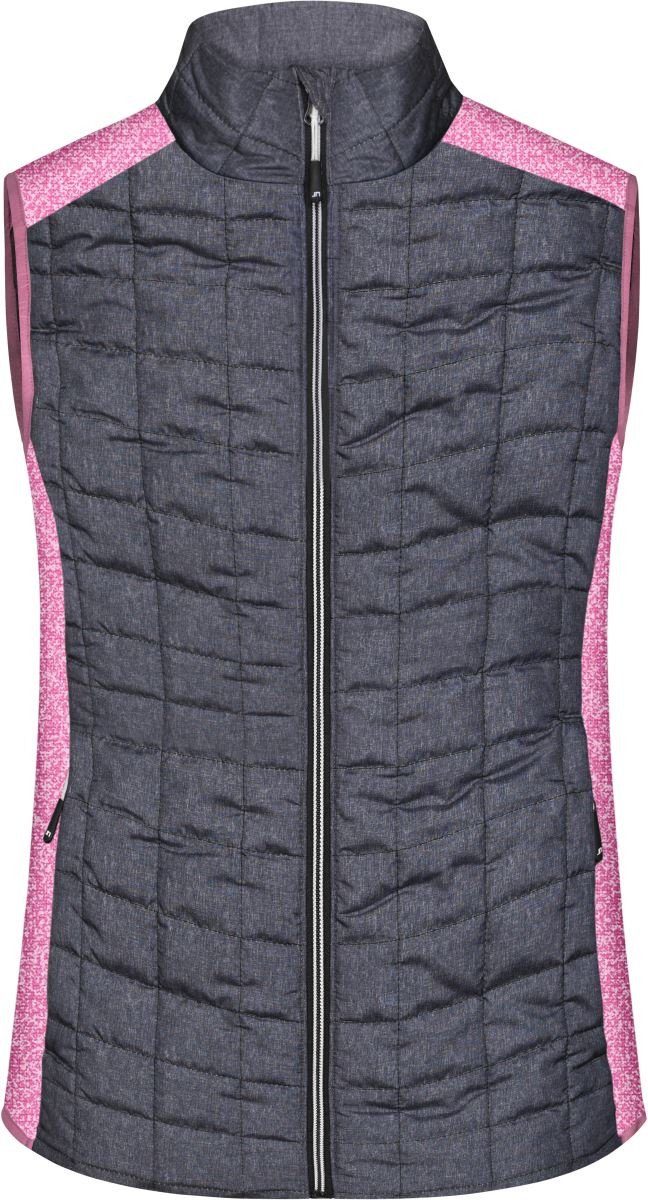 Daiber Steppweste James & Nicholson JN 739 Damen Hybrid Strickfleece Gilet