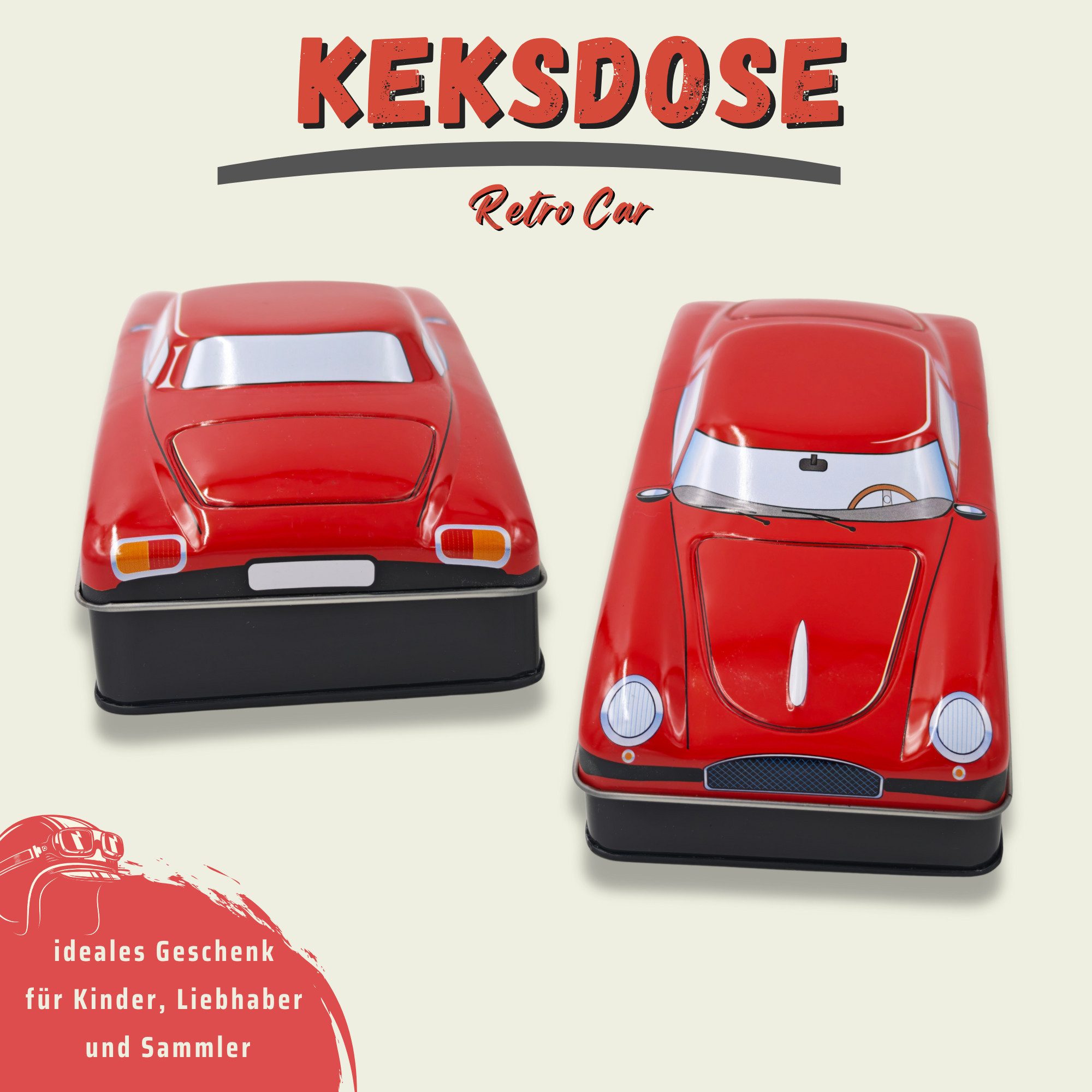 MediMuc Keksdose Retro Car, Stülpdeckel