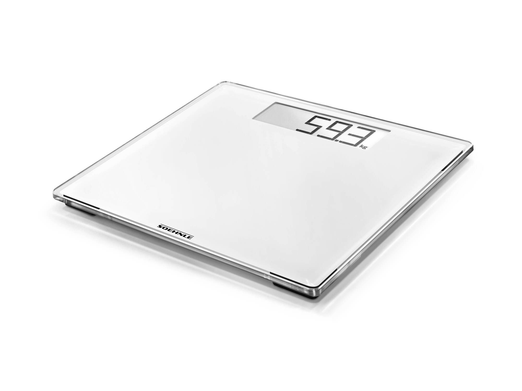 Soehnle Personenwaage Style Sense Comfort 100, 1-tlg., LCD-Anzeige, flaches Design, bis 180kg, kg/lb/st, inkl. Batterien
