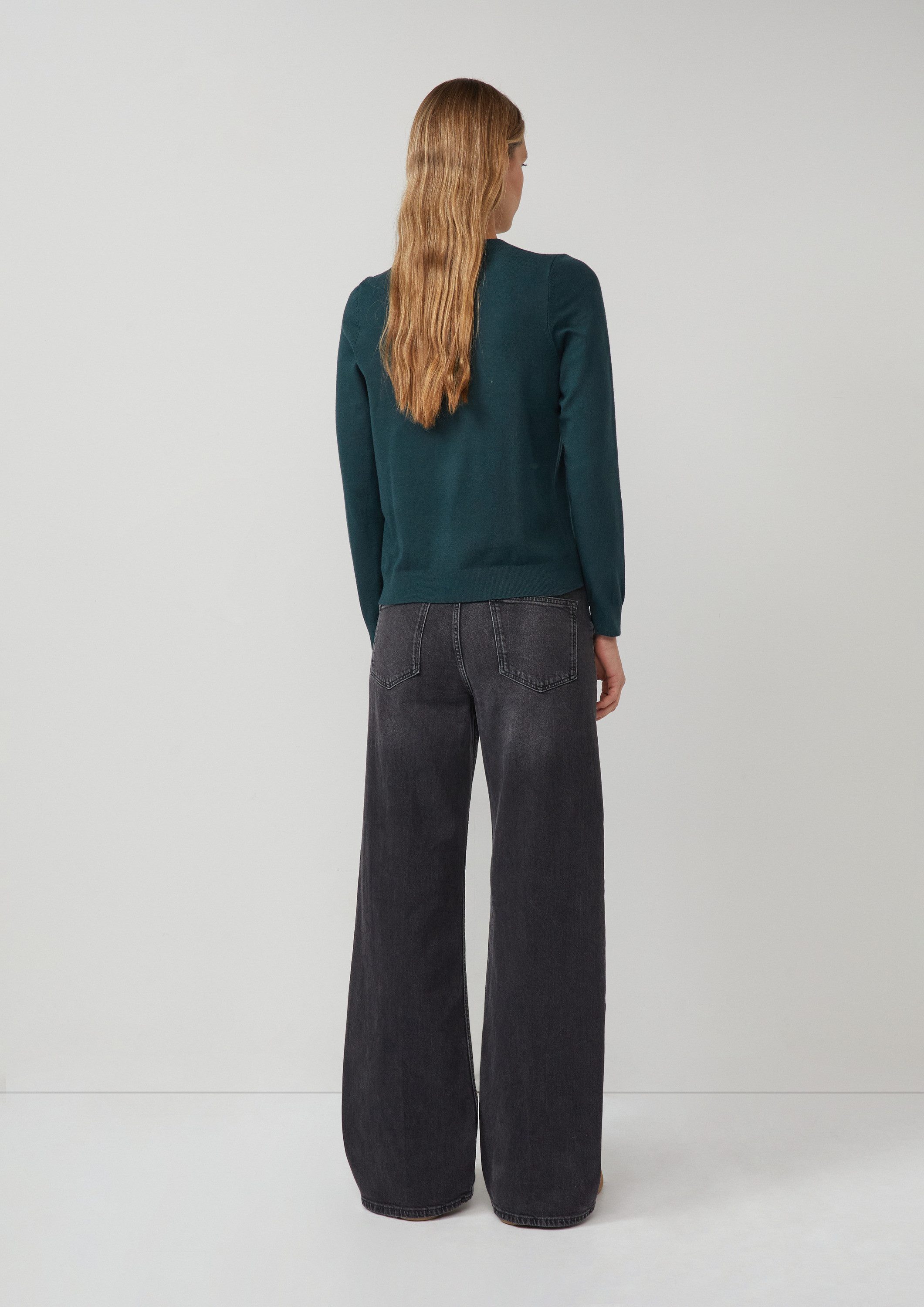 s.Oliver Longpullover Strickpullover Strickpullover aus Viskosemix