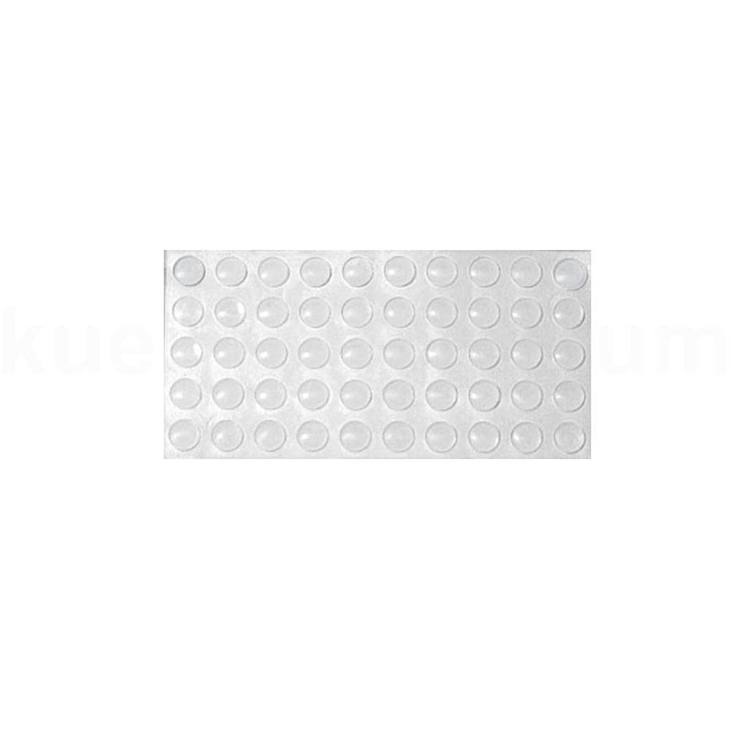 kuechenkonsum Möbelgriff Türanschlagpuffer PU transparent selbstklebend 50 Stück (50-St), Stück auf Palette