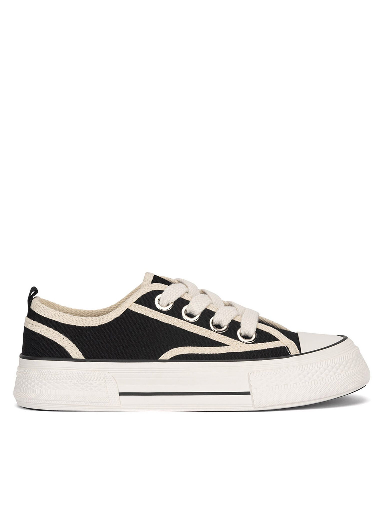DeeZee DeeZee Sneakers aus Stoff Damen WFA2914-1 Schwarz Sneaker günstig online kaufen