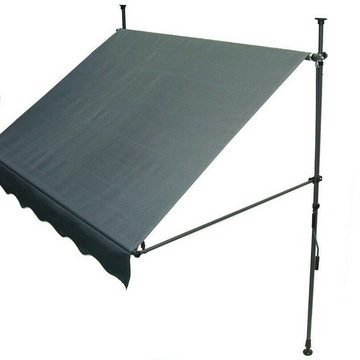 Apex Markise Markise Klemmmarkise 200cm Balkonmarkise Sonnenschutz Handkurbel manuell