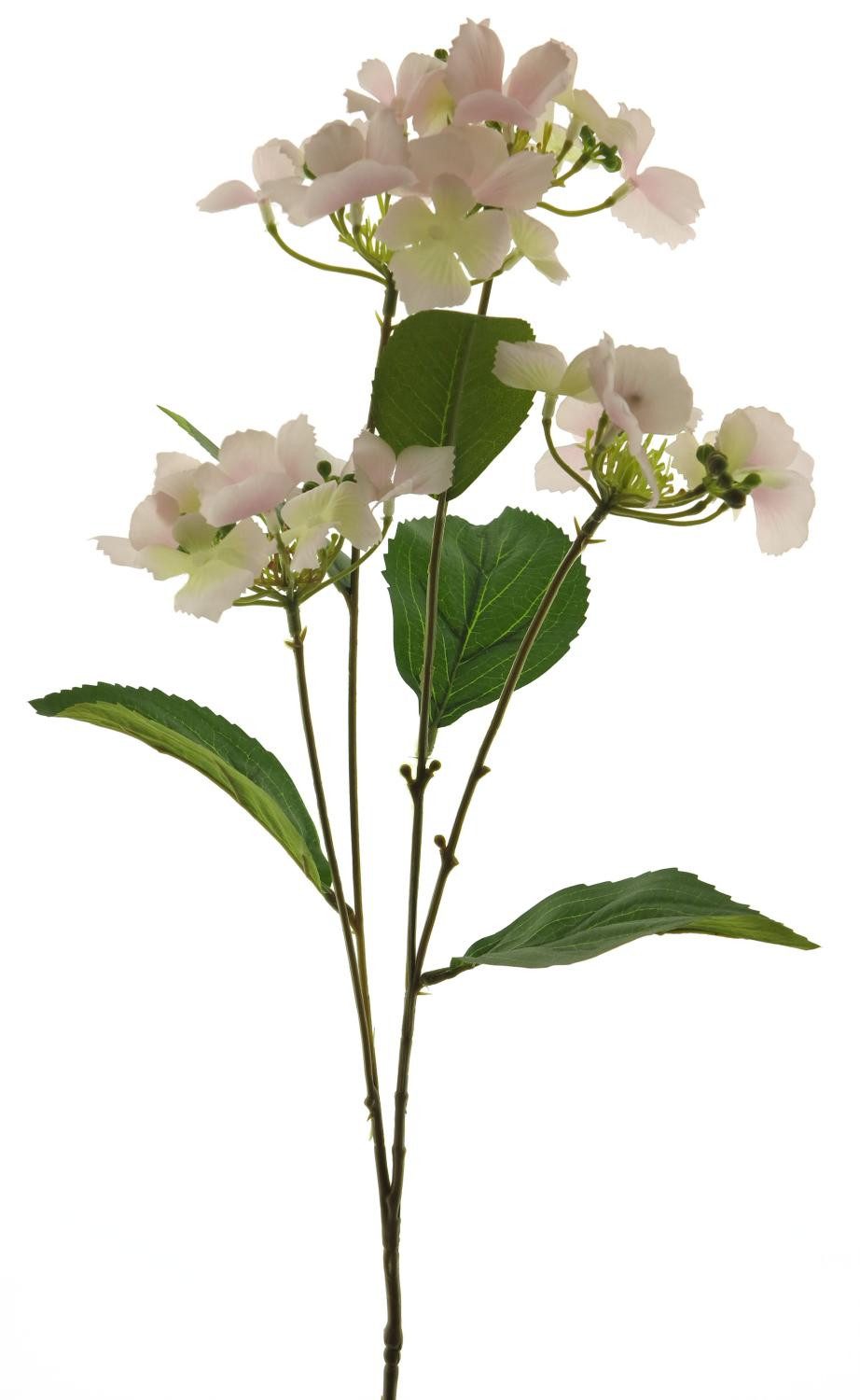 Kunstzweig Künstliche Blume Hortensie PINNIAN, zartrosa, 70 cm Hortensie, artplants