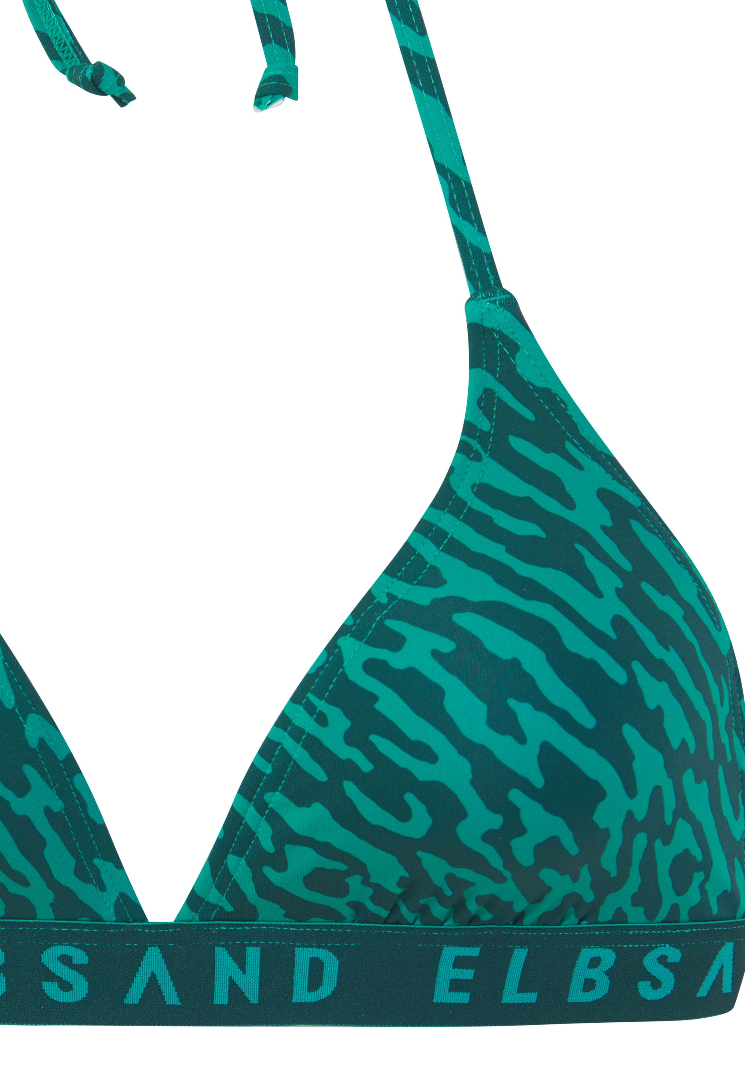 Elbsand Triangel-Bikini mit Markenschriftzug