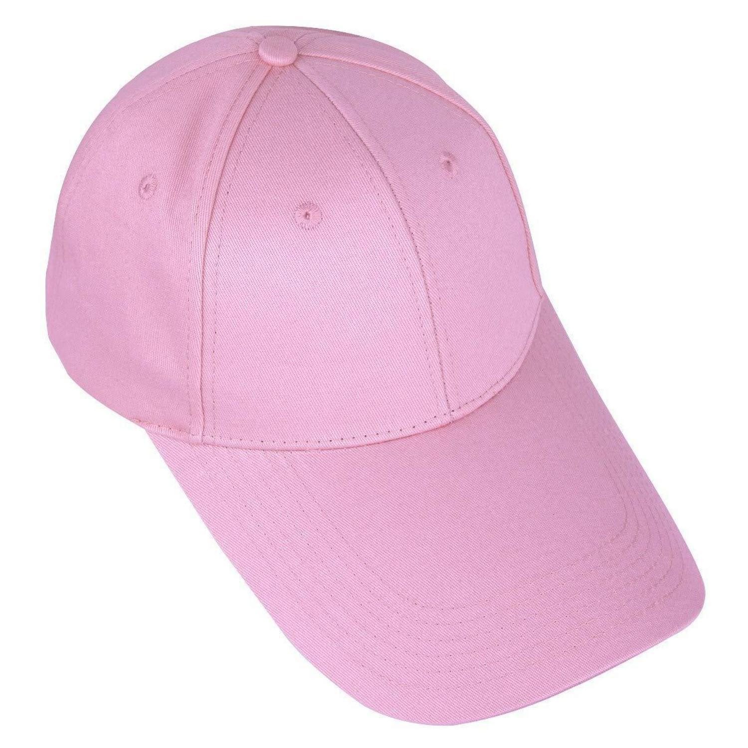 LuxusKollektion Baseball Cap Baseballkappe Baumwolle Verstellbar Einfarbig Einheitsgröße Rosa