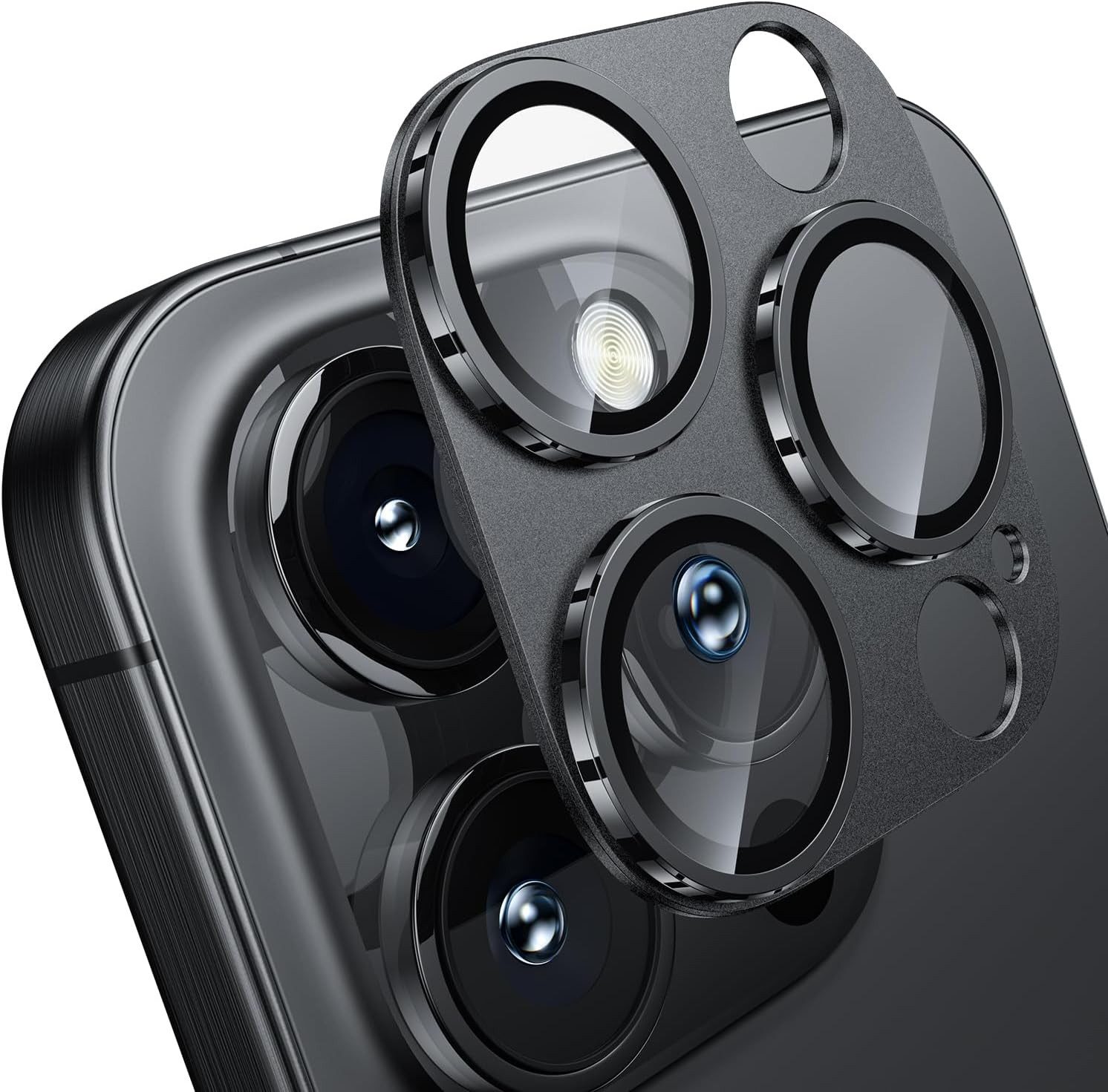 MSM Kameraschutzglas 3D Kameraglas für Apple iPhone 16 Pro / 16 Pro Max Panzerfolie Titan