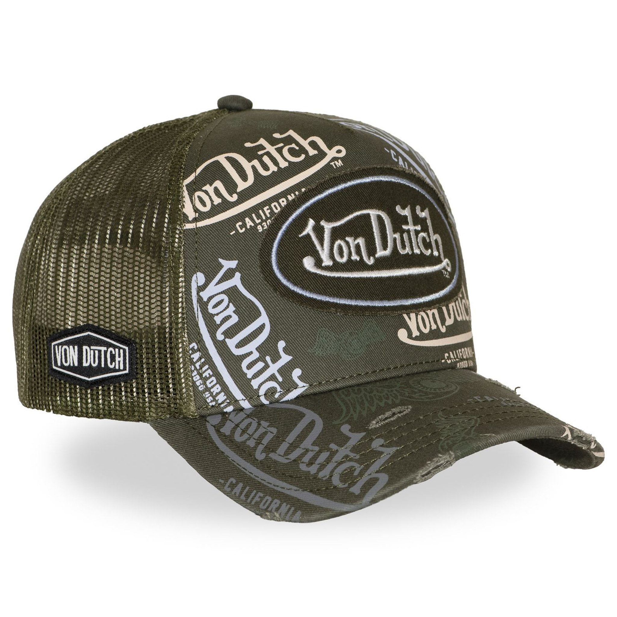 Von Dutch Trucker Cap Von Dutch Originals Trucker Cap - CALIFORNIA ALLOVER Mesh (Basecap, Basecap, Meshcap, Trucker Kappe)
