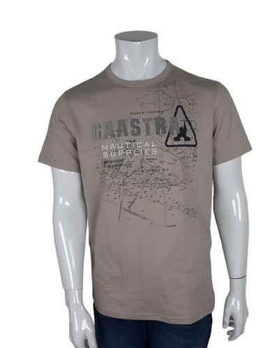 Gaastra T-Shirt Gaastra Herren T-Shirt West kurzarm beige