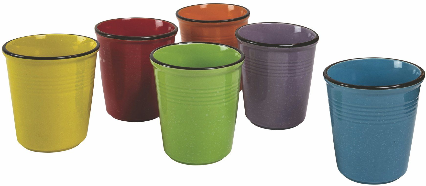 Baita, d'Este Villa Keramik, Trinkbecher-Set, ml 6-teilig, Becher Inhalt 350