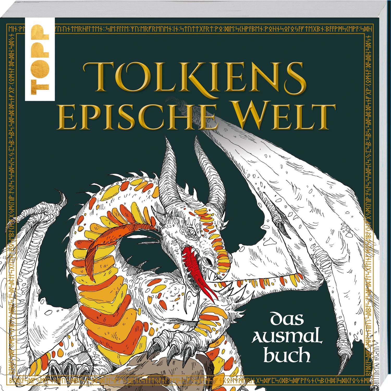 Tolkiens epische Welt. Das Ausmalbuch Über 100 epische Motive und Szen / Mauro Mazzara, Über 100 epische Motive und Szenen